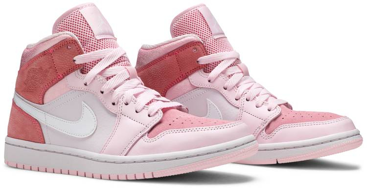 Wmns Air Jordan 1 Mid Digital Pink CW5379-600