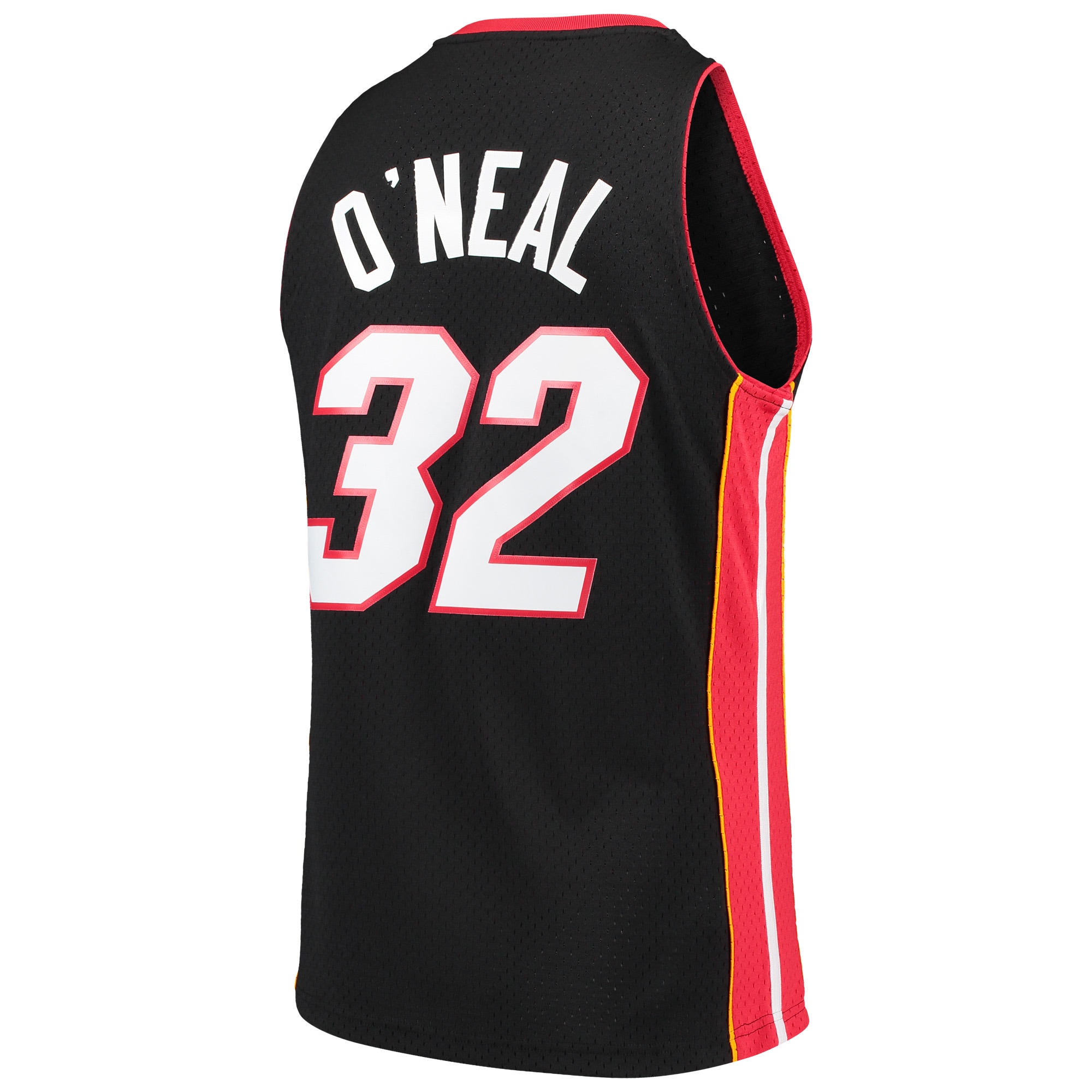 Shaquille O'Neal Miami Heat Mitchell Ness Hardwood Classics Swingman Black NBA Jersey Men's