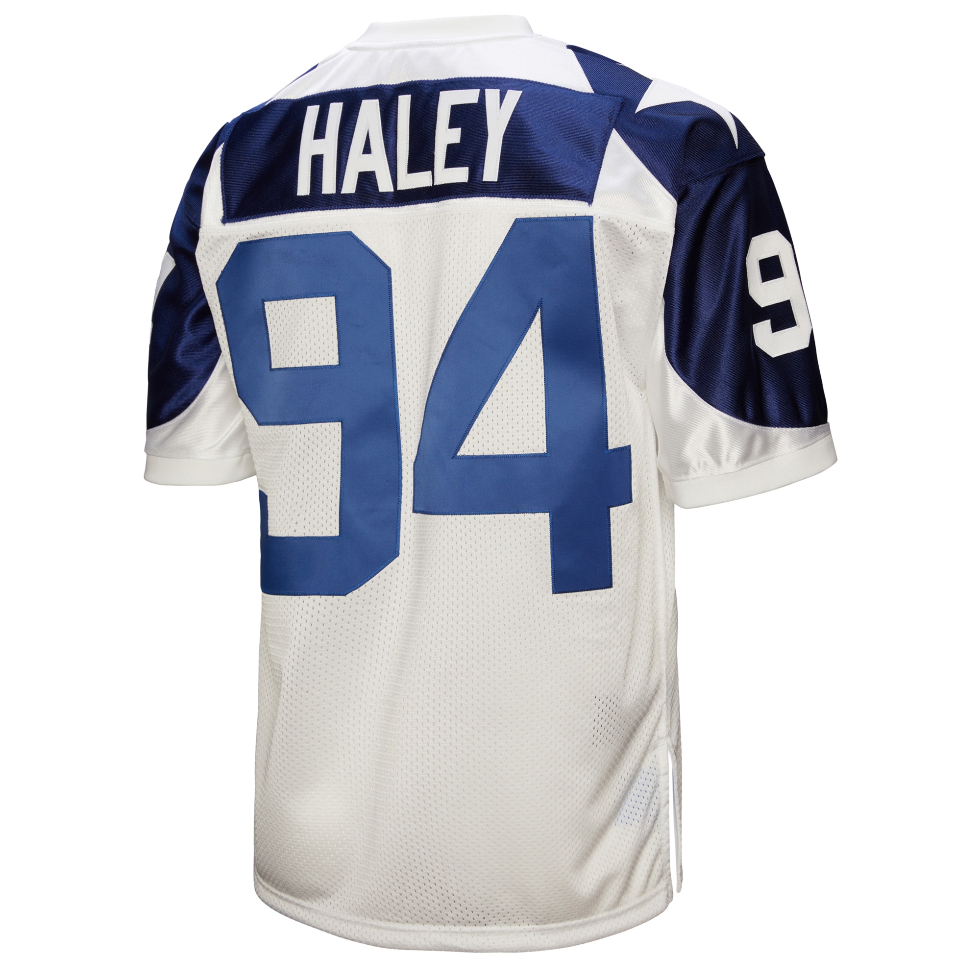 Dallas Cowboys 1994 Charles Haley Mitchell Ness White Throwback Retired Player NFL Jersey Men's