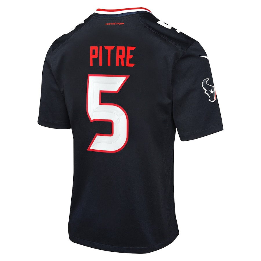 Jalen Pitre 5 Houston Texans Game Navy NFL Jersey Youth