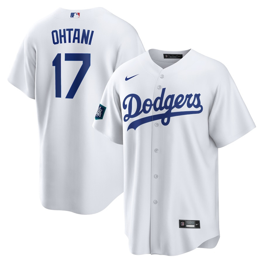 Shohei Ohtani 17 Los Angeles Dodgers 2024 World Tour Seoul Series Home Player White MLB Jersey Men's