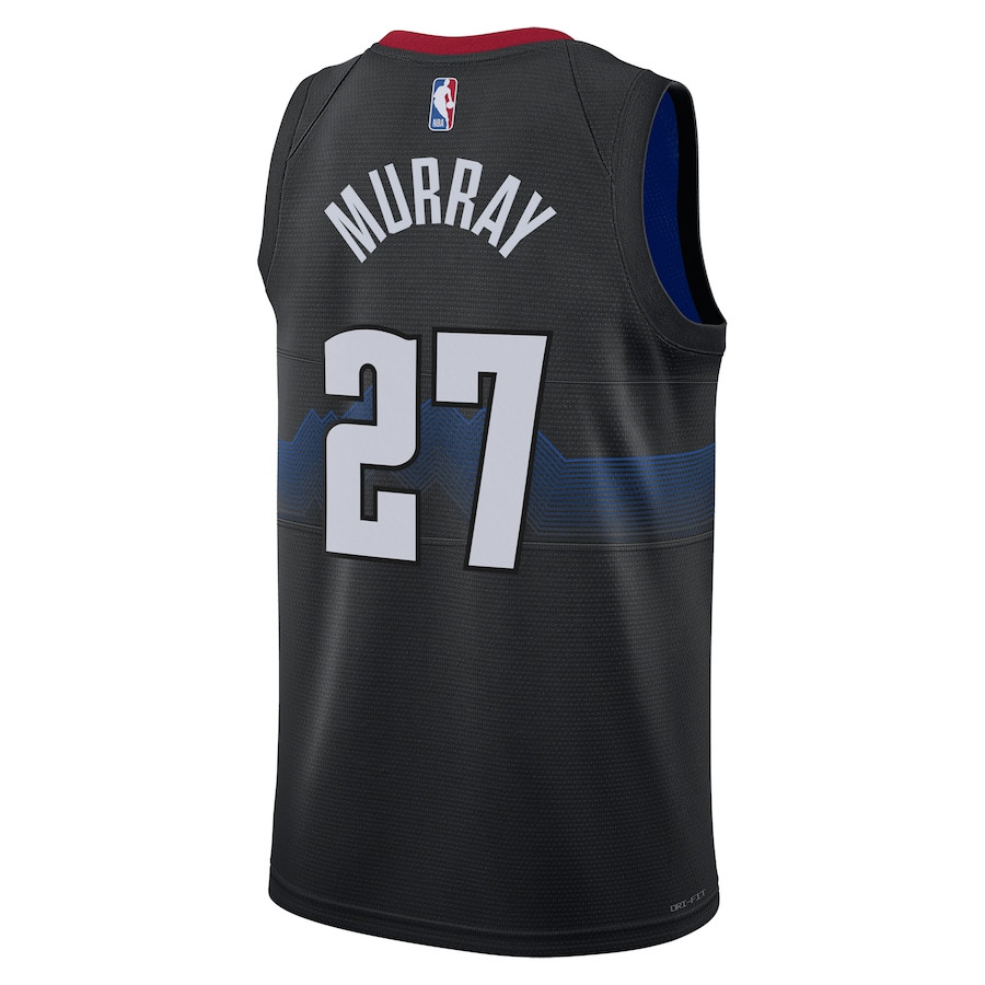 Jamal Murray 27 Denver Nuggets 2023/24 City Edition Swingman Black NBA Jersey Men's