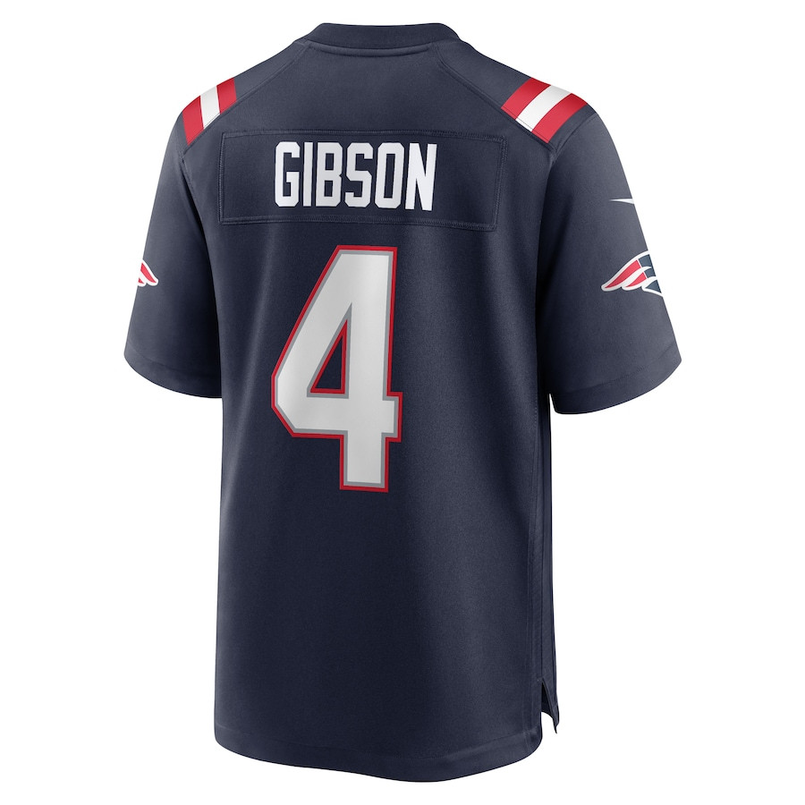 Antonio Gibson 4 New England Patriots Game Navy NFL Jersey Men's