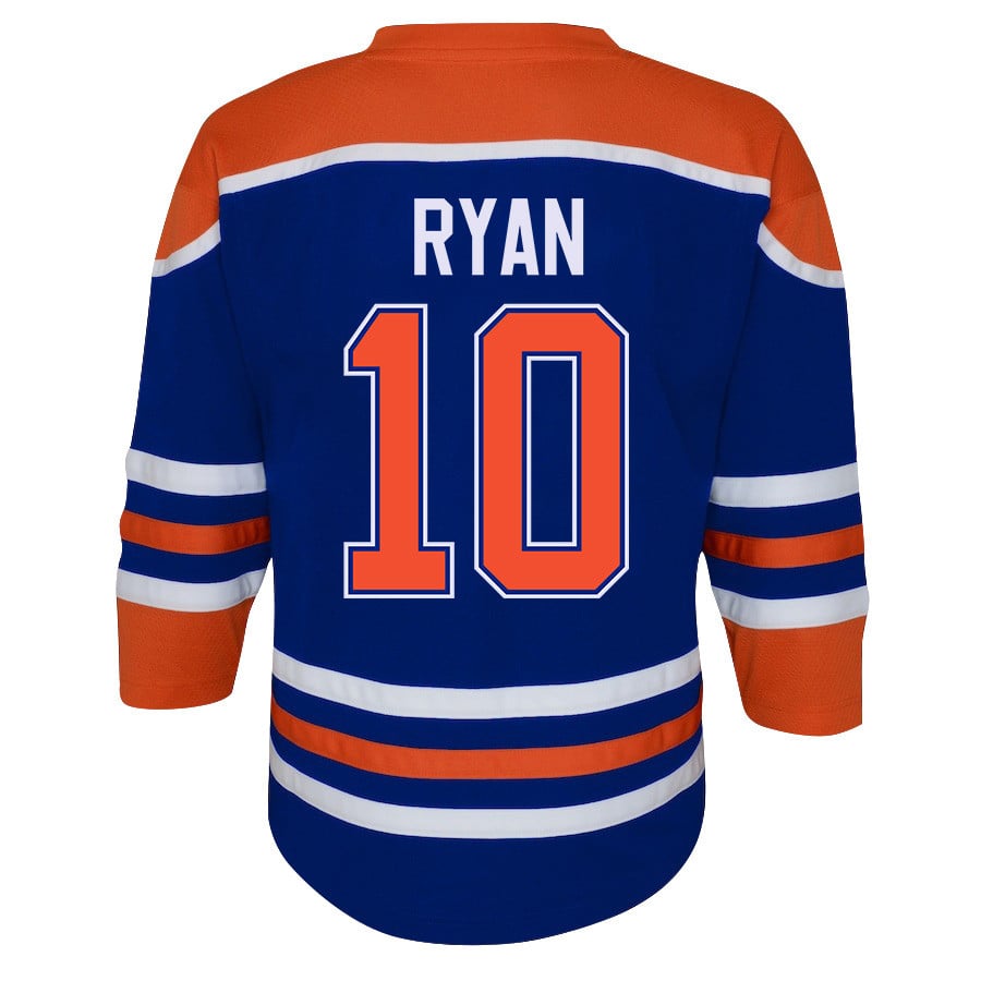Derek Ryan 10 Edmonton Oilers 2024 STANLEY CUP Final Home Royal NHL Jersey Youth