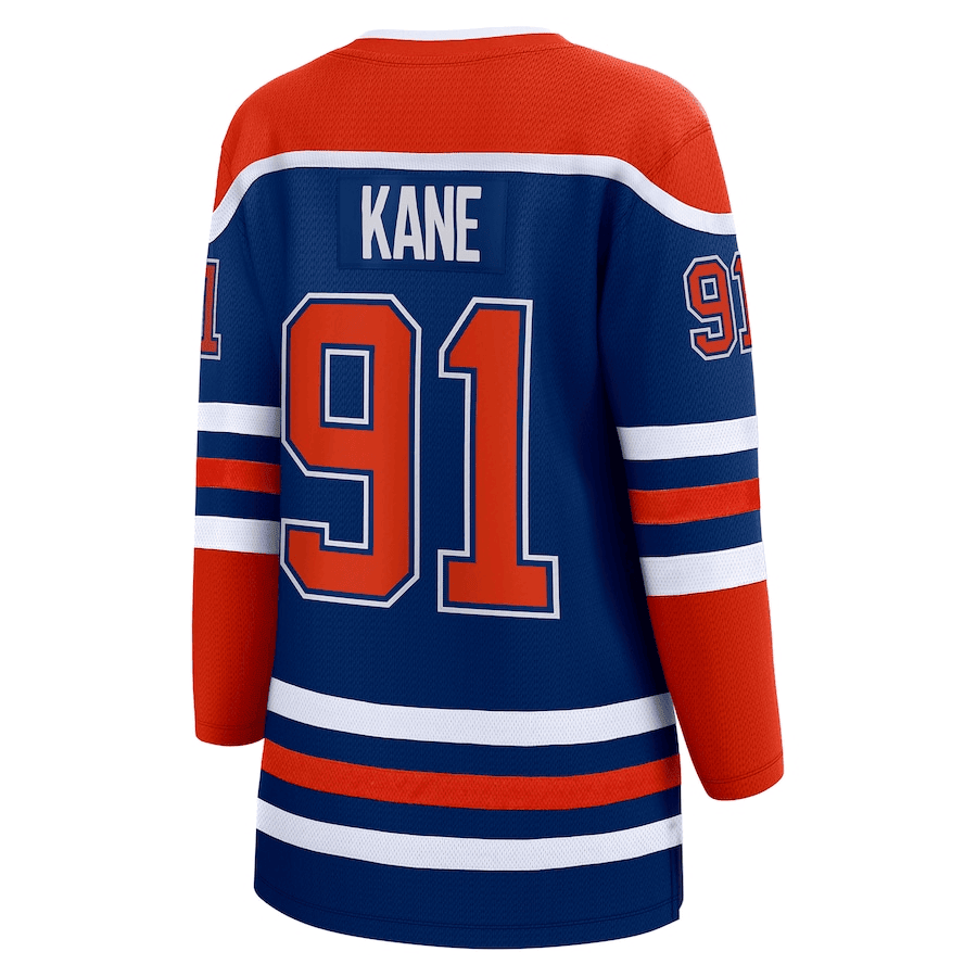 Evander Kane Edmonton Oilers 2024 Stanley Cup Final Home Breakaway Player Royal, Women NHL Jersey Women's