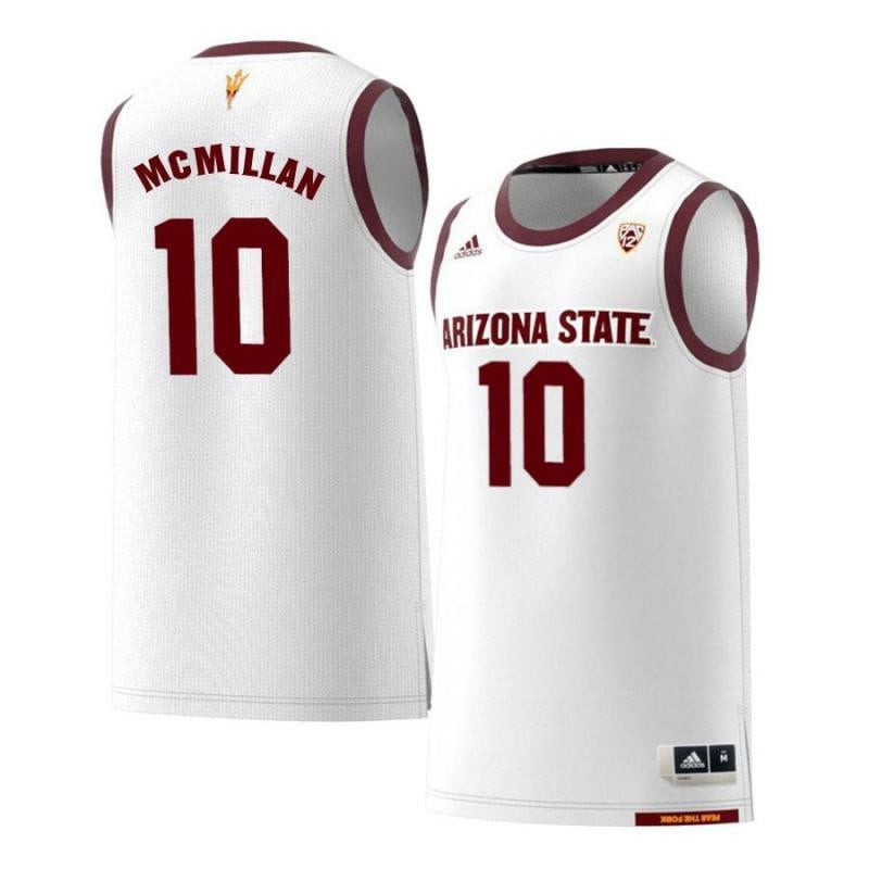 10 Jamelle McMilla White Retro Arizona State Sun Devils NCAA Jersey Men's