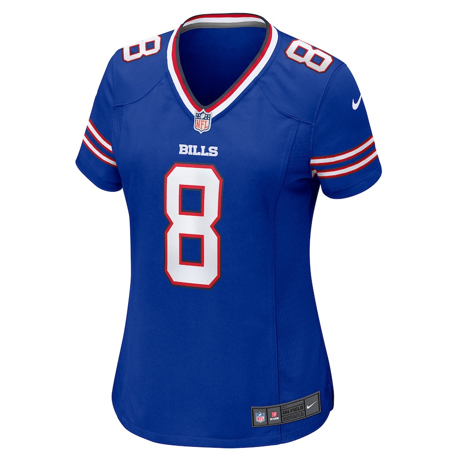 Sam Martin 8 Buffalo Bills Game Royal NFL Jersey Women's