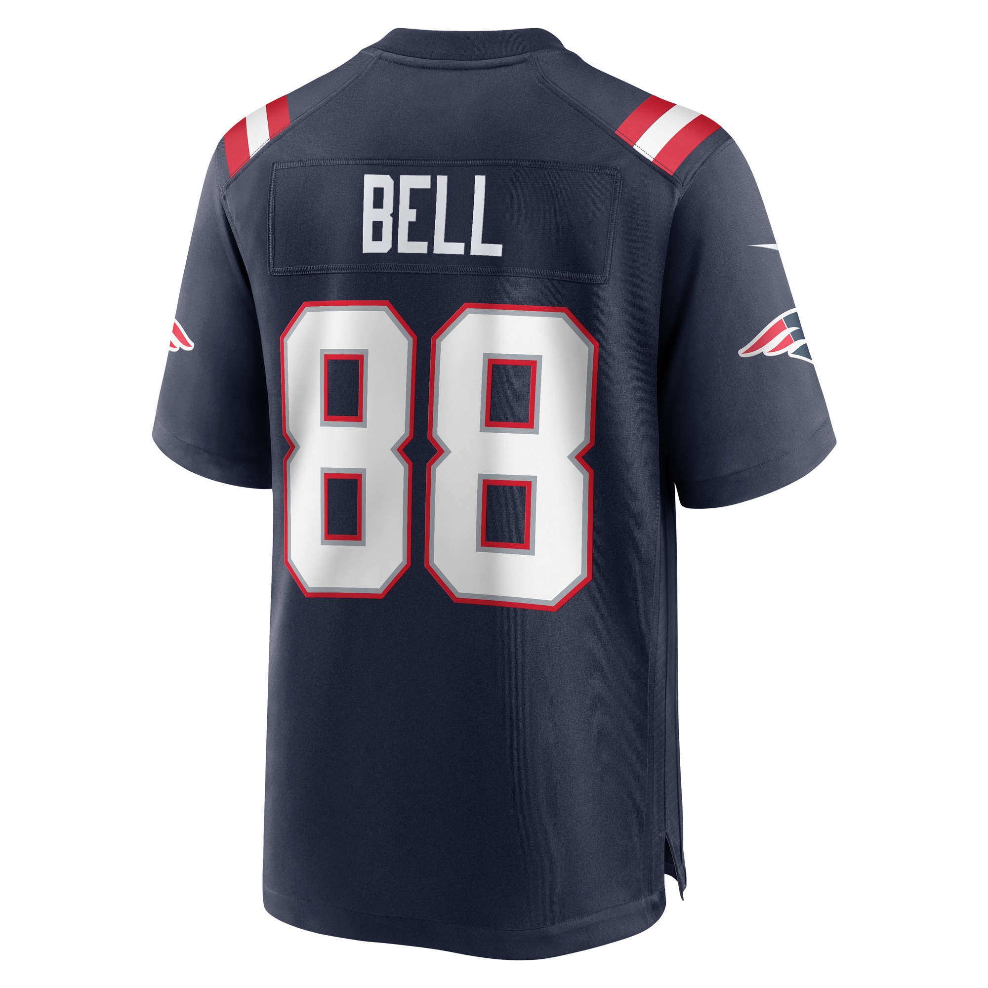 New England Patriots Jaheim Bell Navy Game NFL Jersey Men's