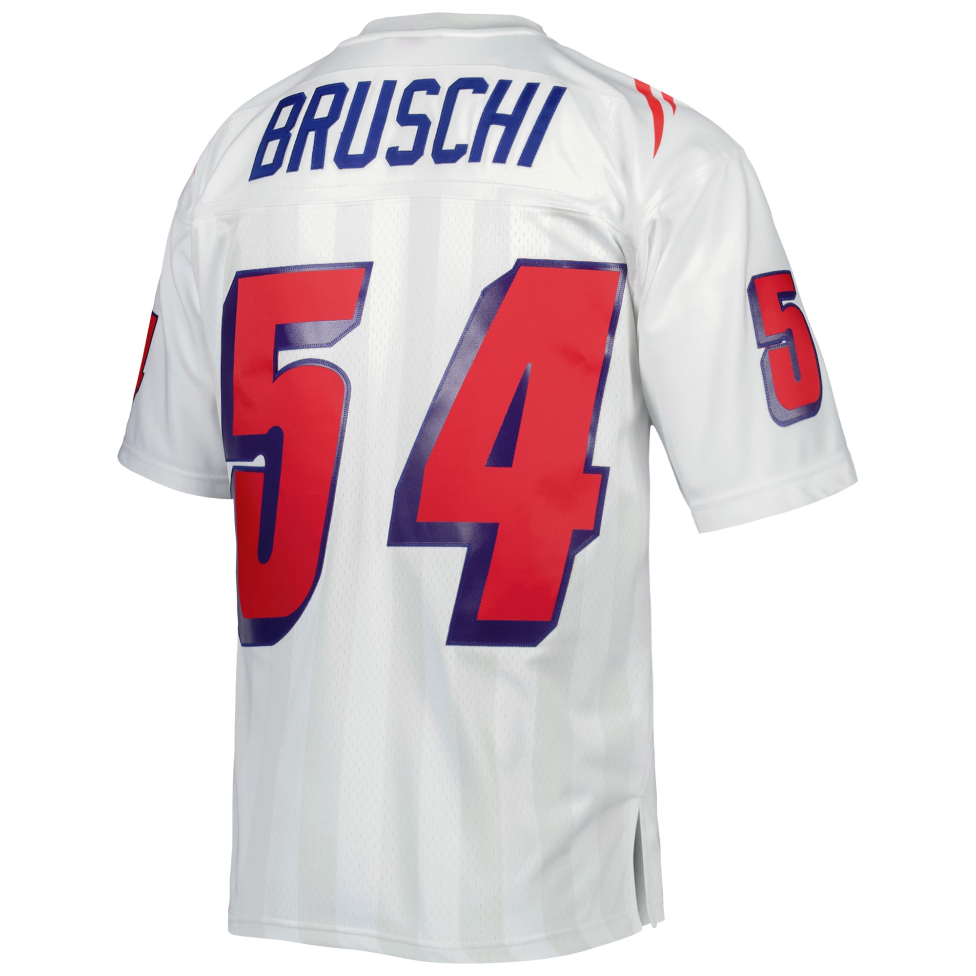New England Patriots Tedy Bruschi Mitchell Ness White Legacy NFL Jersey Men's