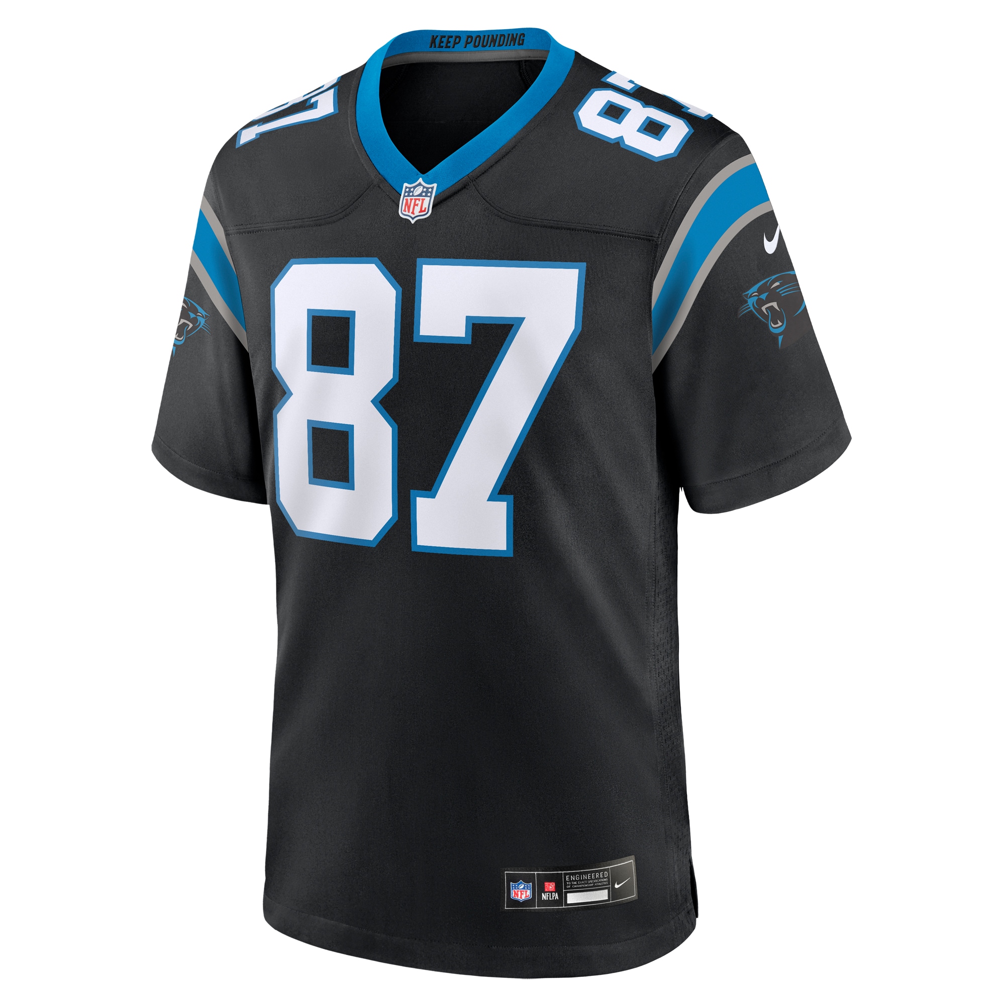Carolina Panthers Matt Landers Black Game NFL Jersey Men's