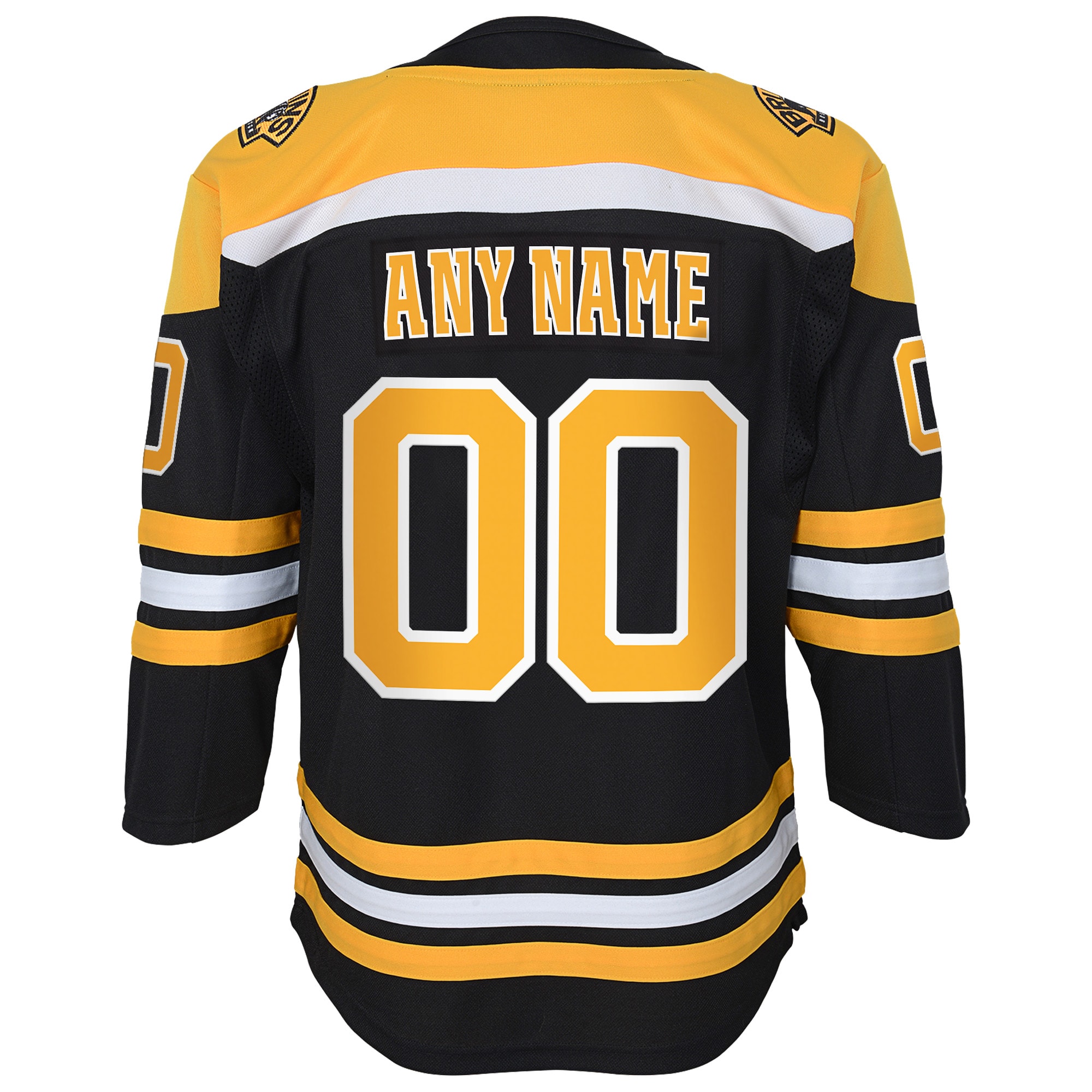 Boston Bruins Black Home Custom Premier NHL Jersey Youth