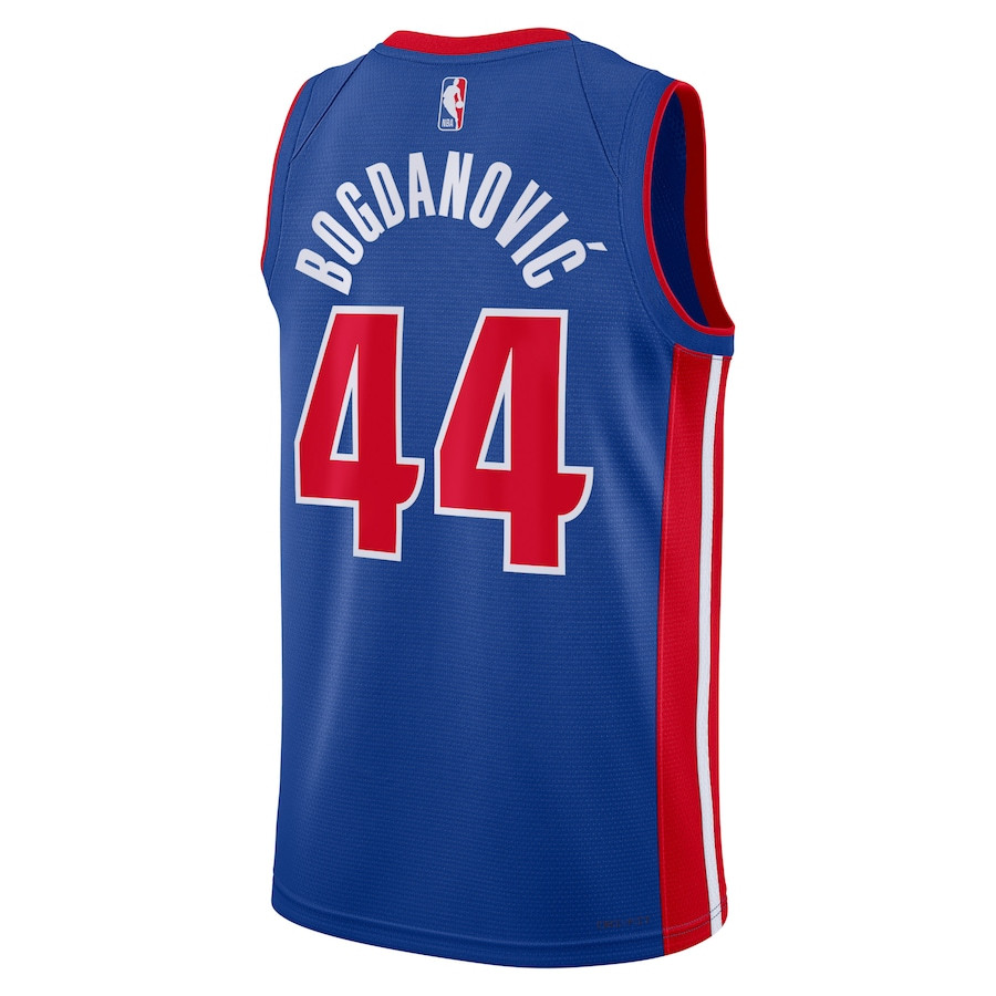 Bojan Bogdanovic 44 Detroit Pistons Unisex Swingman Icon Edition Blue NBA Jersey Unisex