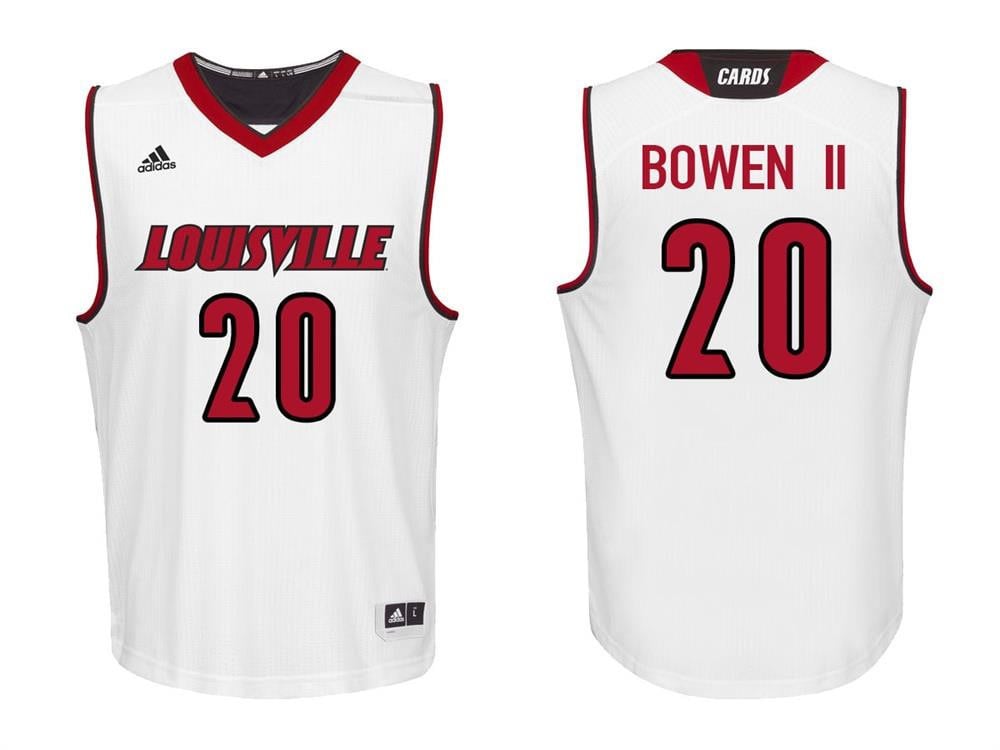 Brian Bowen II 2 White College Louisville Cardinals NCAA Jersey Men's