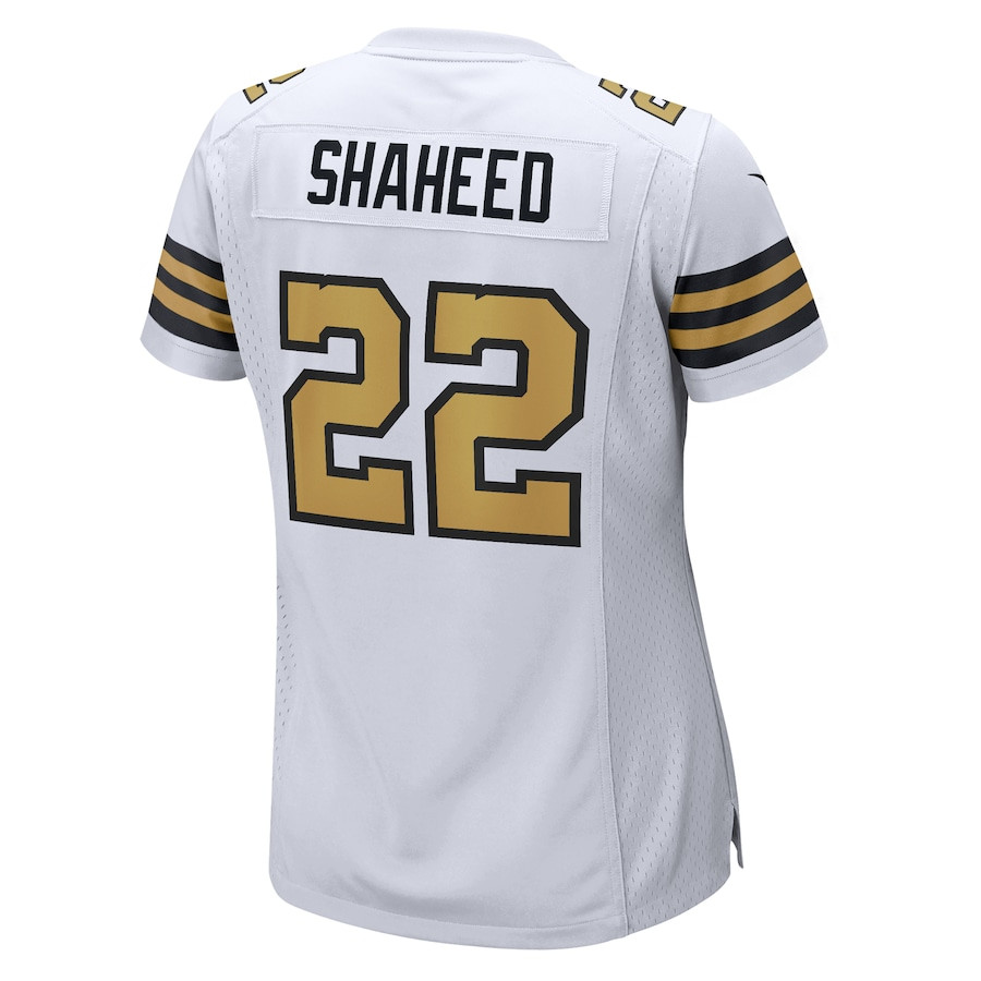 Rashid Shaheed 22 New Orleans Saints Alternate Game White NFL Jersey Women's