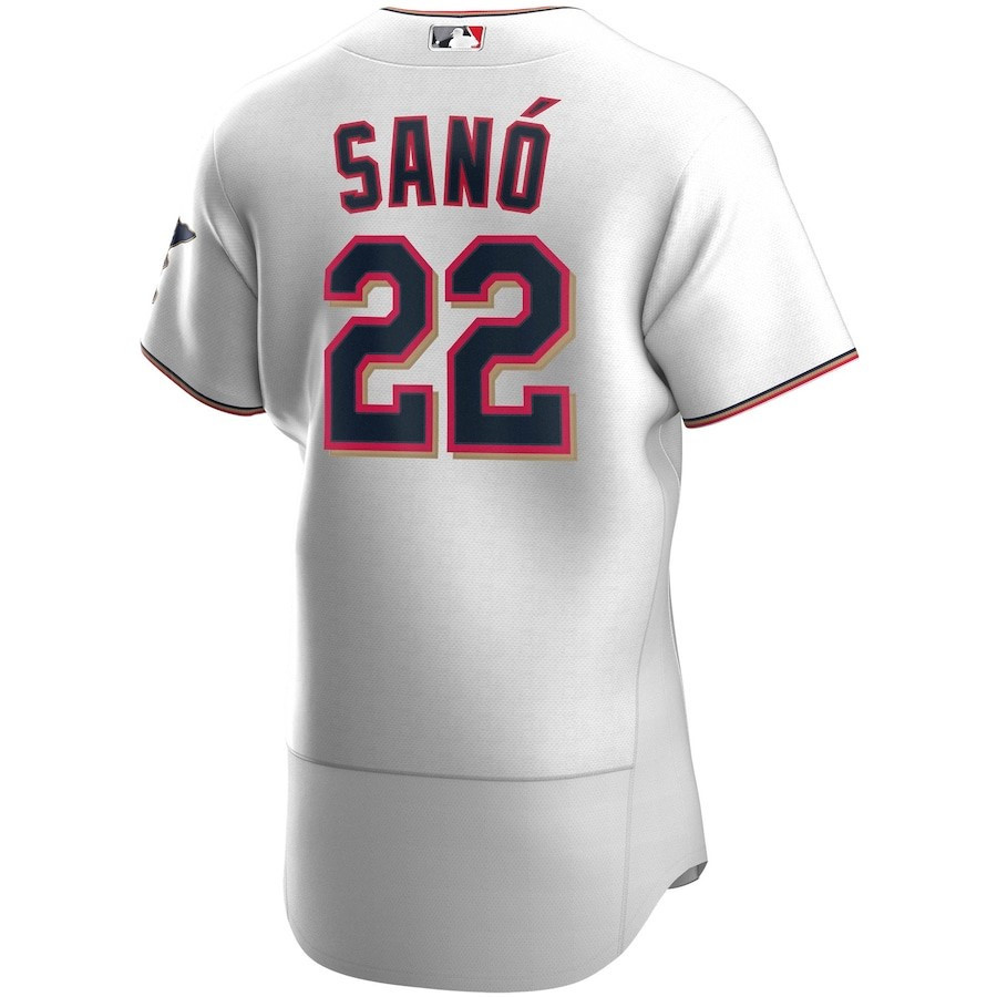 Miguel Sano 22 Minnesota Twins Home Player Elite White MLB Jersey Men's