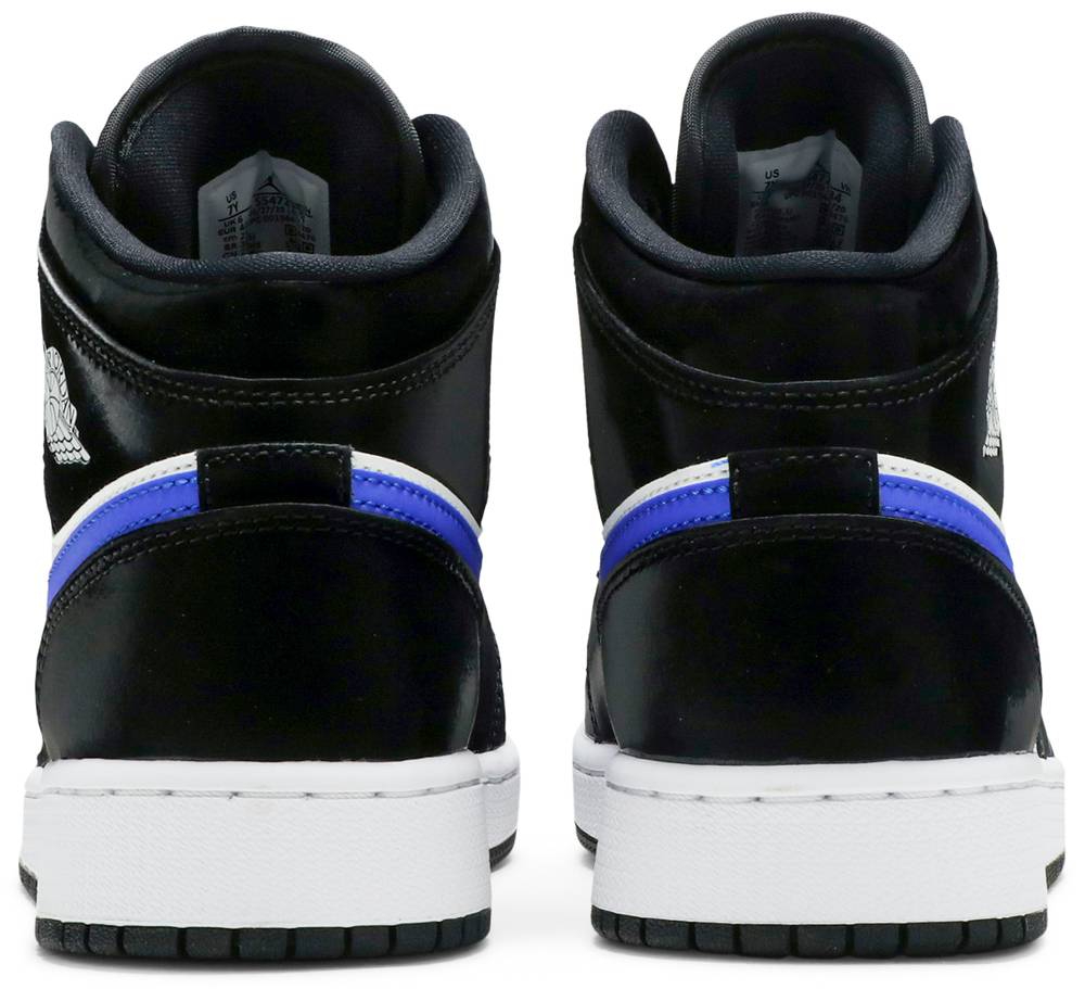 Air Jordan 1 Mid GS Black Racer Blue 554725-084