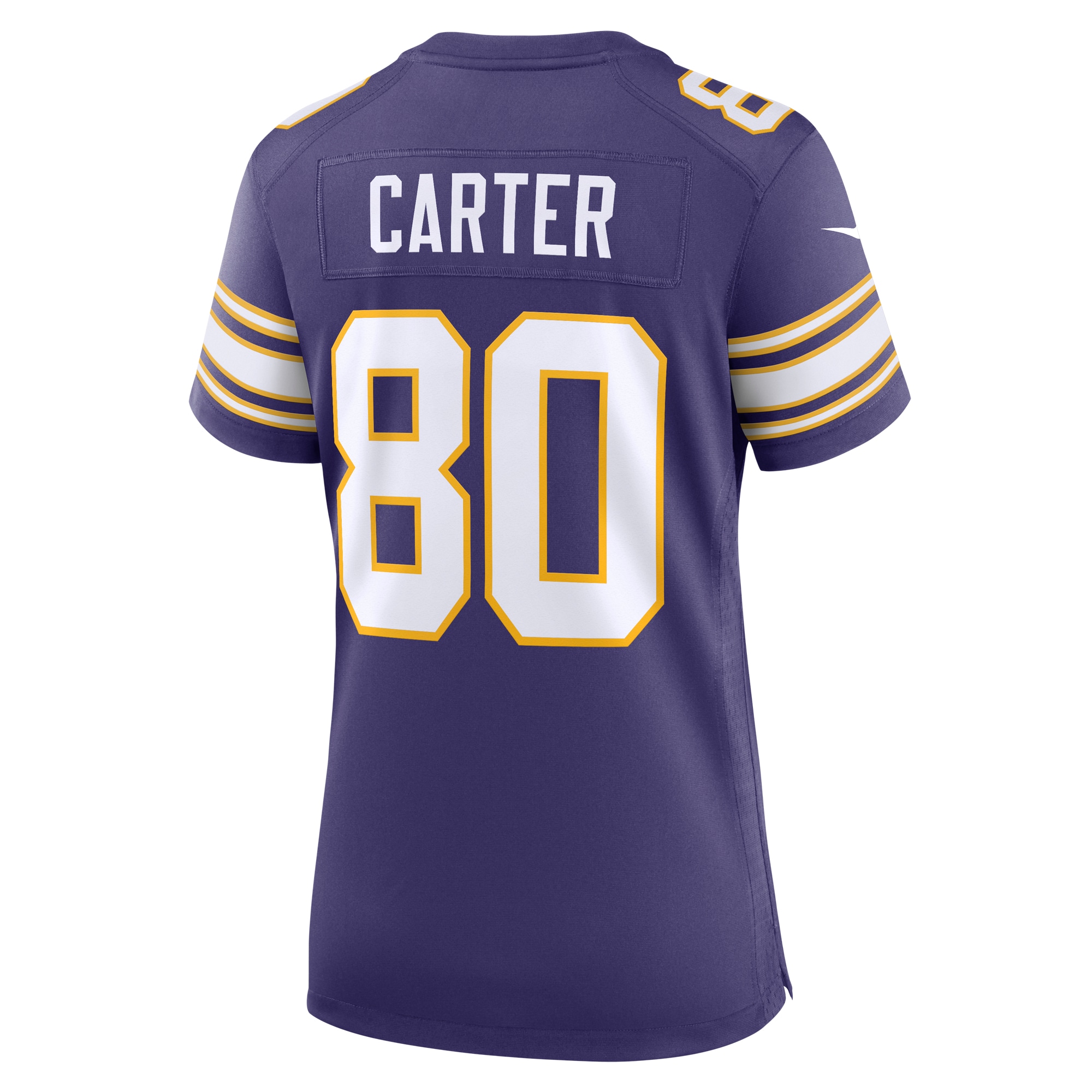 Minnesota Vikings Cris Carter Purple Classic Retired Player Game NFL Jersey Women's