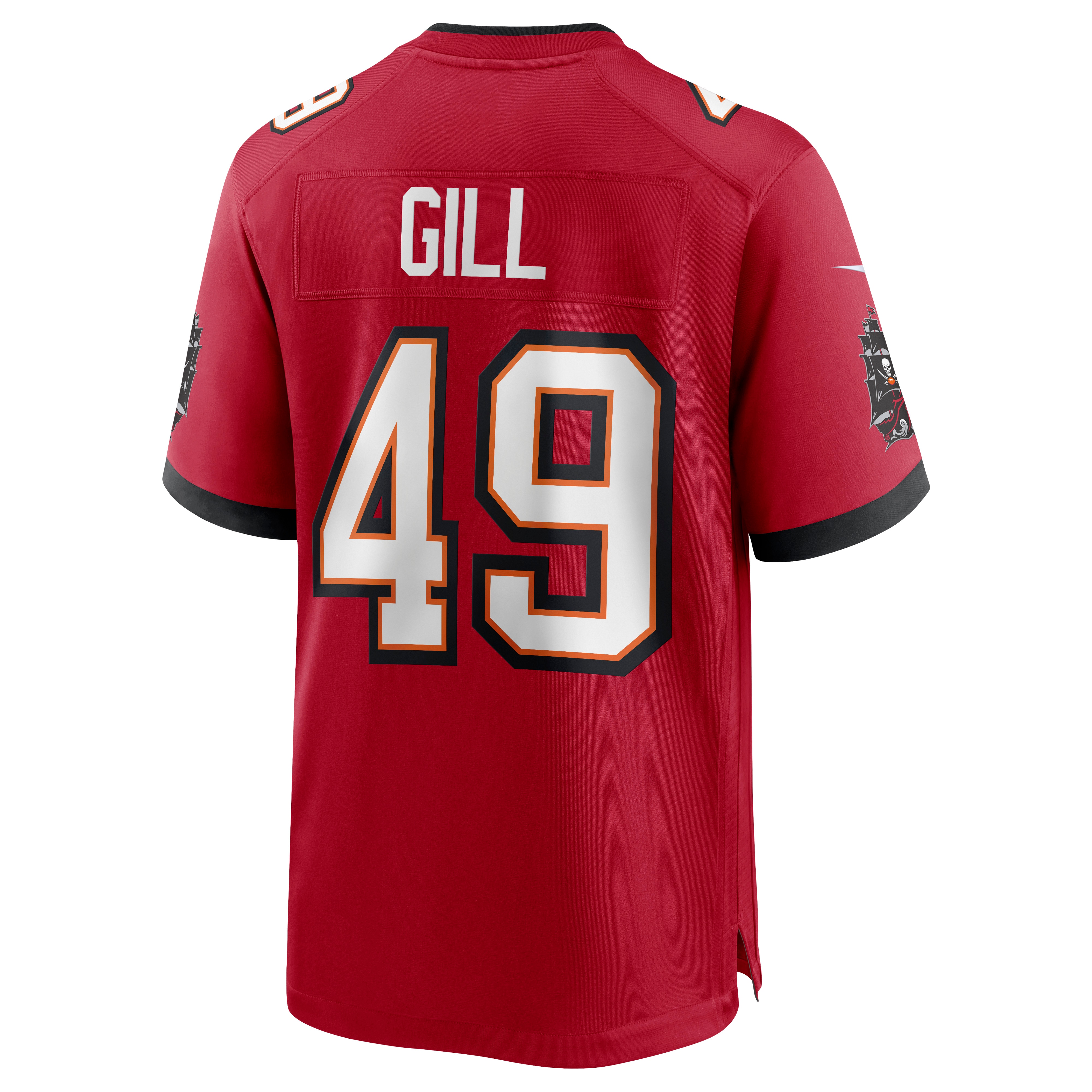 Tampa Bay Buccaneers Cam Gill Red Game NFL Jersey Men's