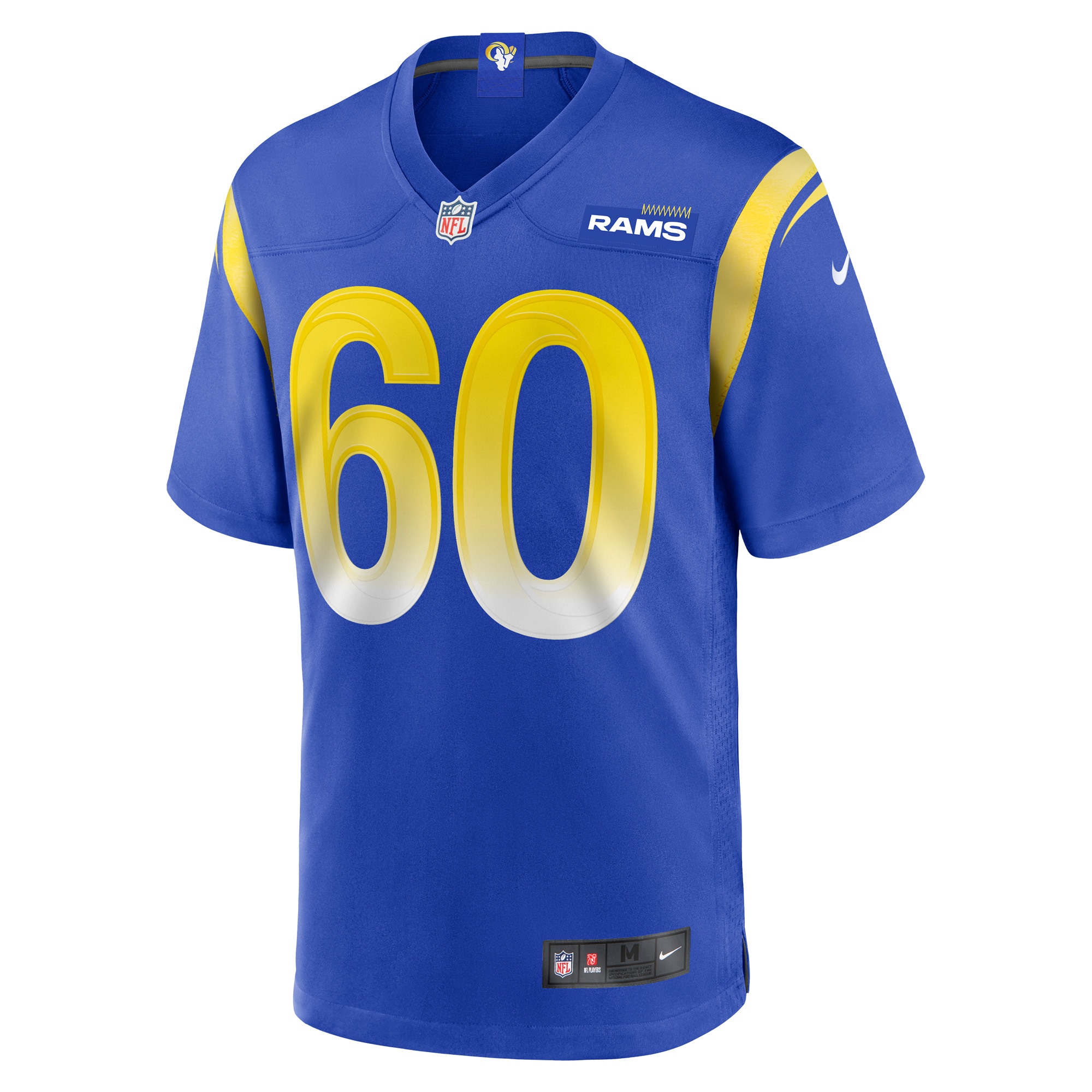 Los Angeles Rams Logan Bruss Royal Game Player NFL Jersey Men's