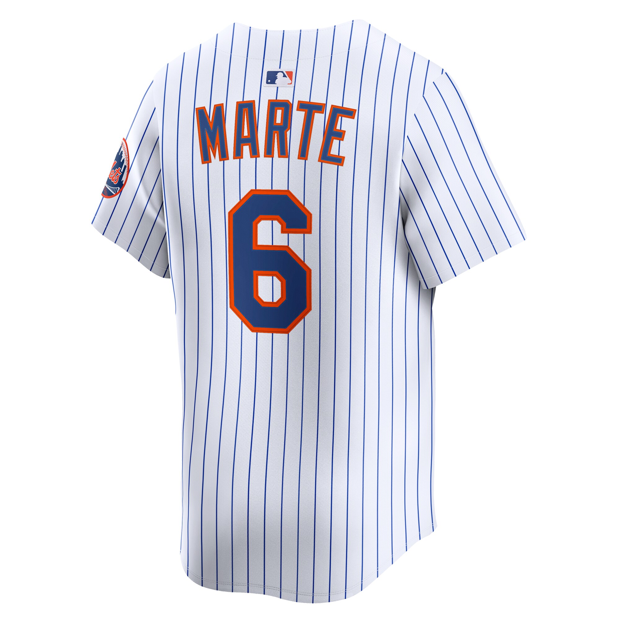 New York Mets Starling Marte White Alternate Limited Player MLB Jersey Men's