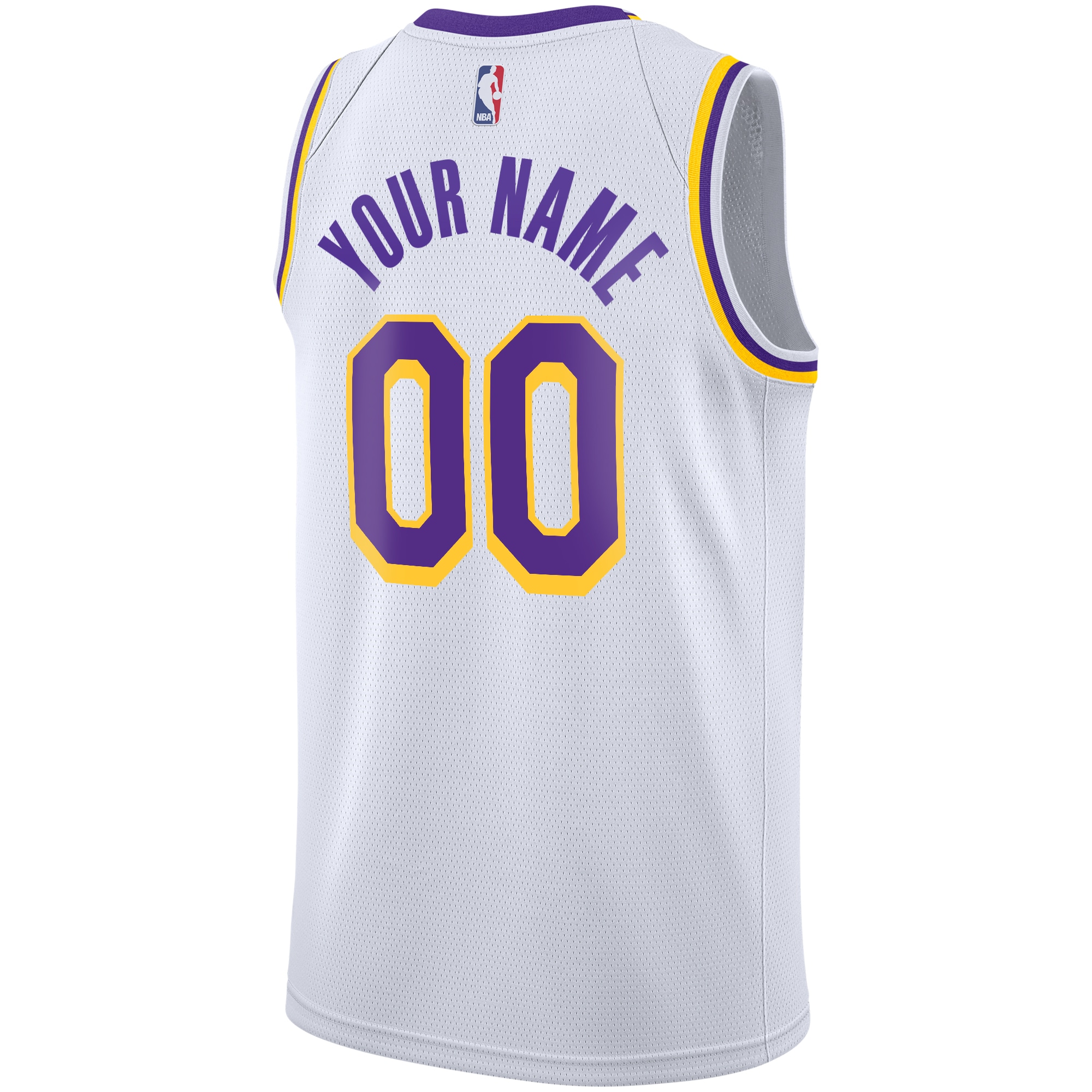 Los Angeles Lakers Association Swingman Custom NBA Jersey Youth