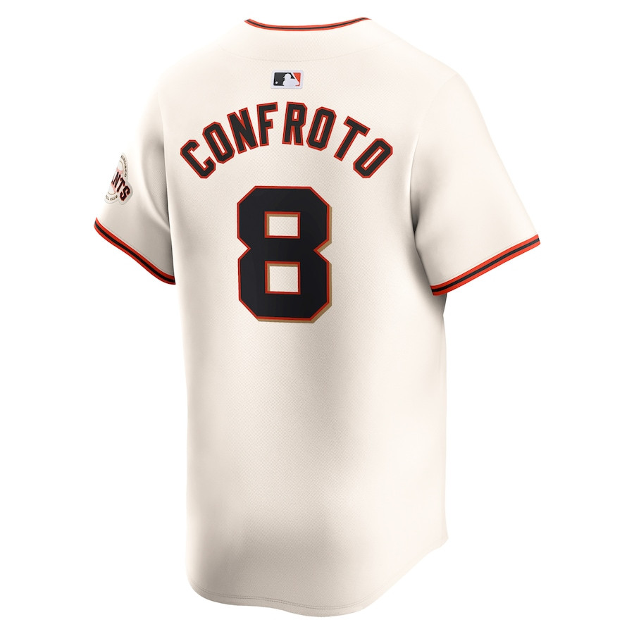 Michael Conforto 8 San Francisco Giants Home Limited Cream MLB Jersey Men's