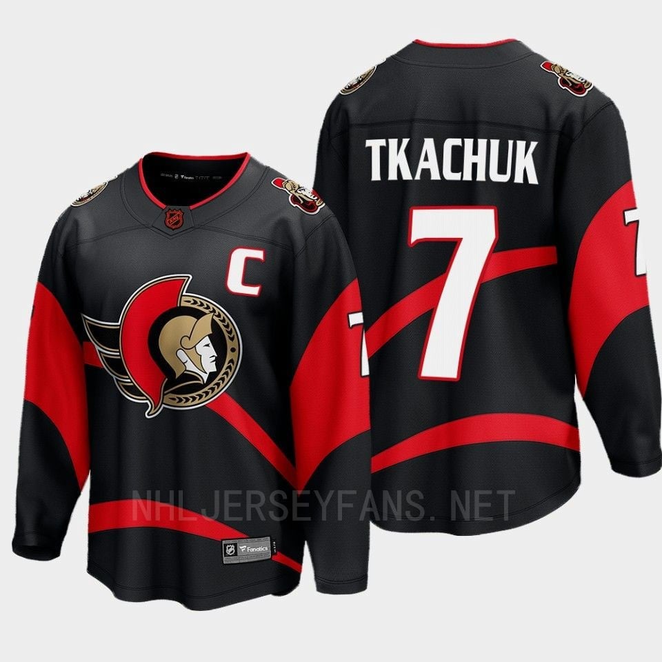 Ottawa Senators 2022 Brady Tkachuk 7 Special Edition 2.0 Black Breakaway Player NHL Jersey Men's