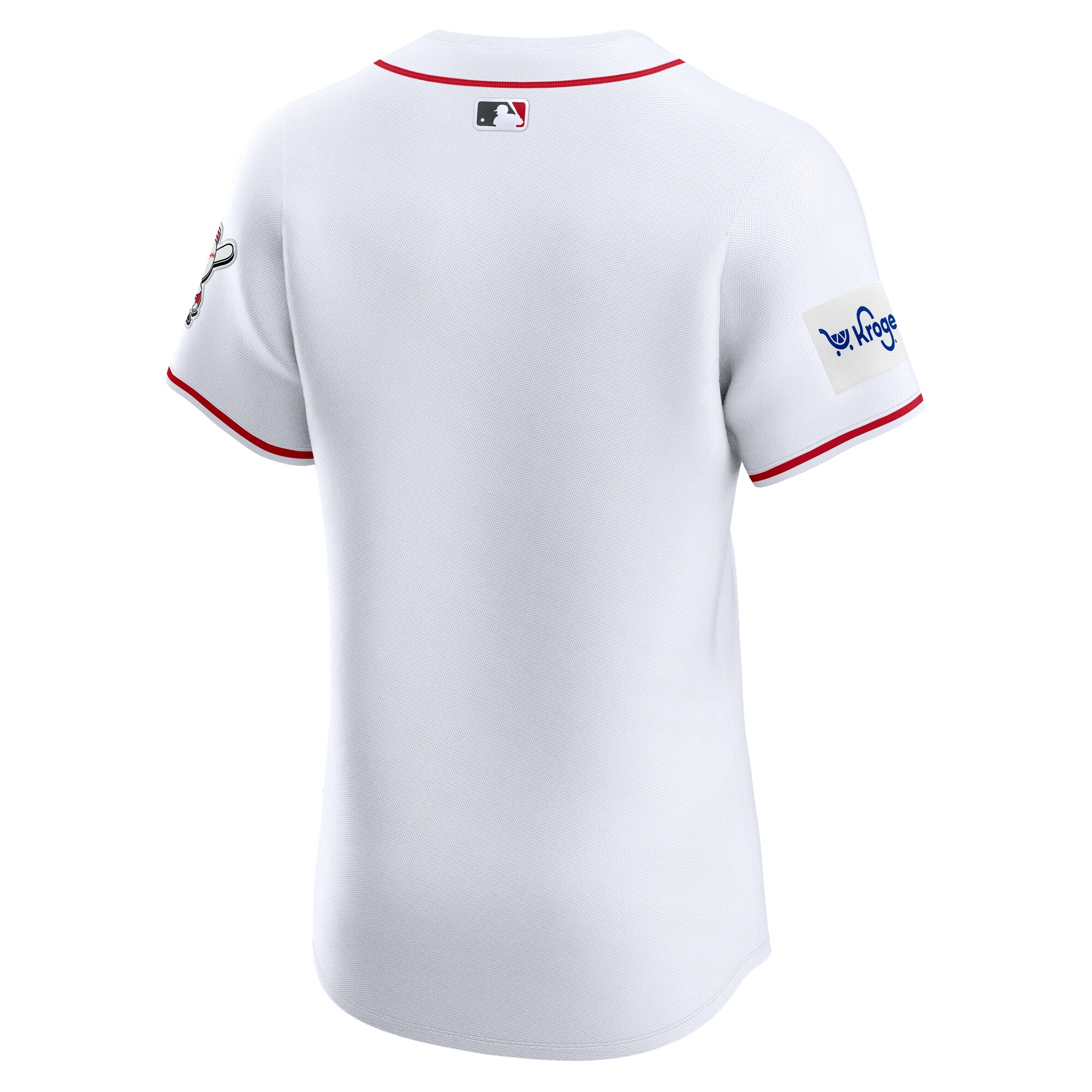 Cincinnati Reds White Home Elite Patch MLB Jersey Men's