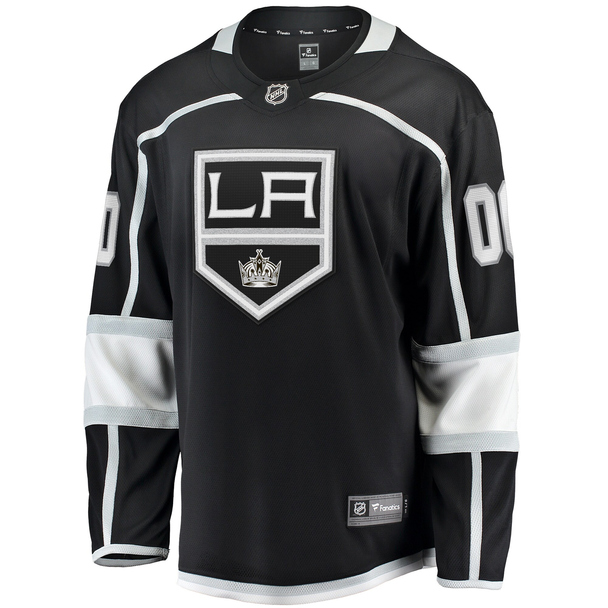 Los Angeles Kings Black Home Breakaway Custom NHL Jersey Men's