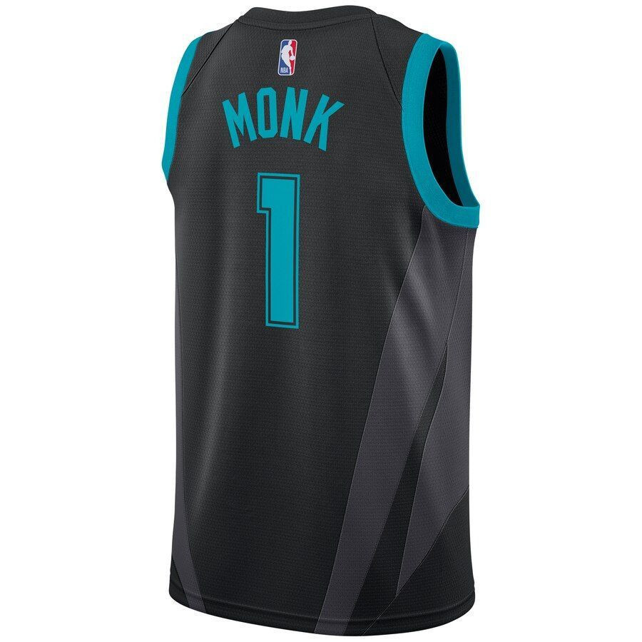 Malik Monk Charlotte Hornets City Edition Swingman Black NBA Jersey Men's
