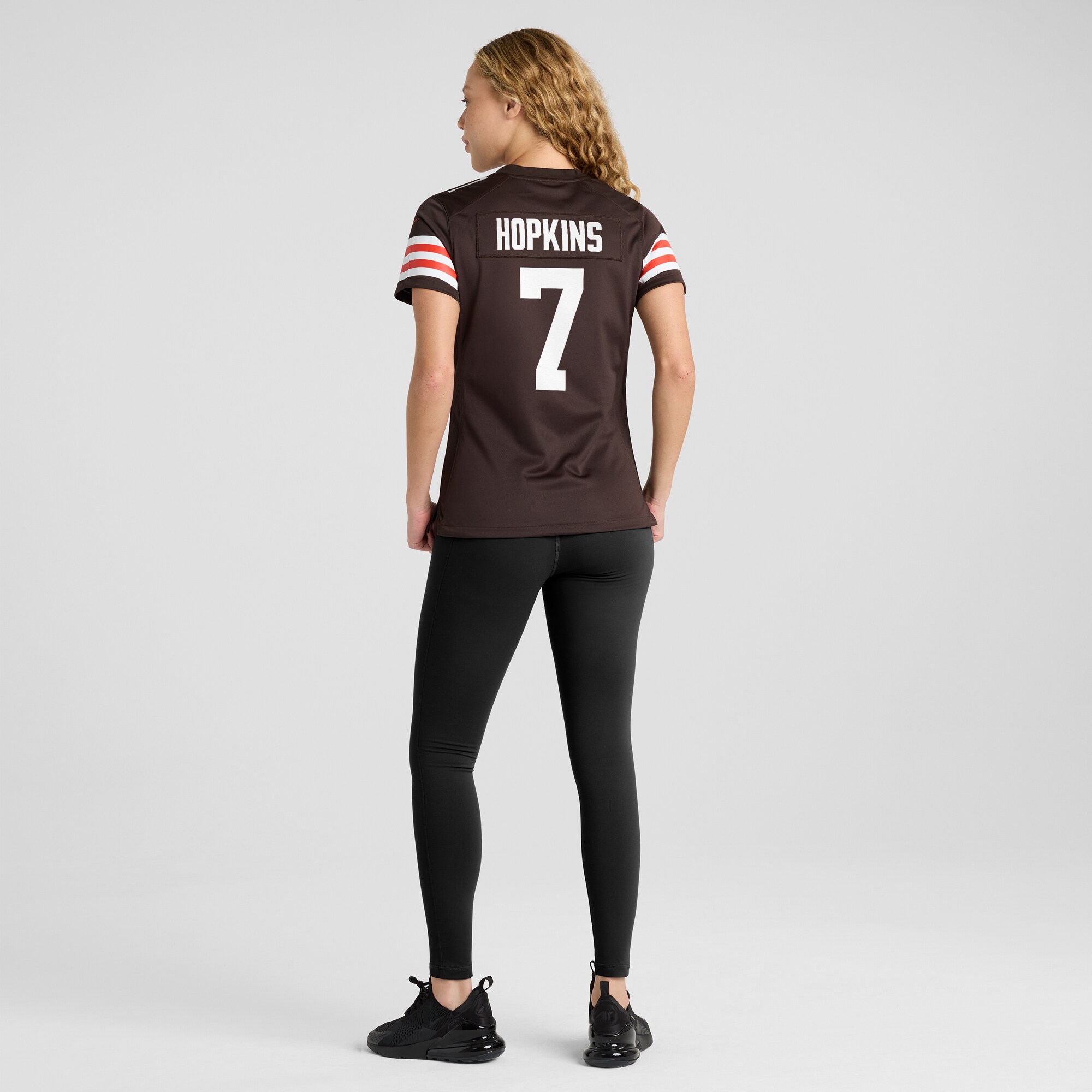 Cleveland Browns Dustin Hopkins Brown Team Game NFL Jersey Women's