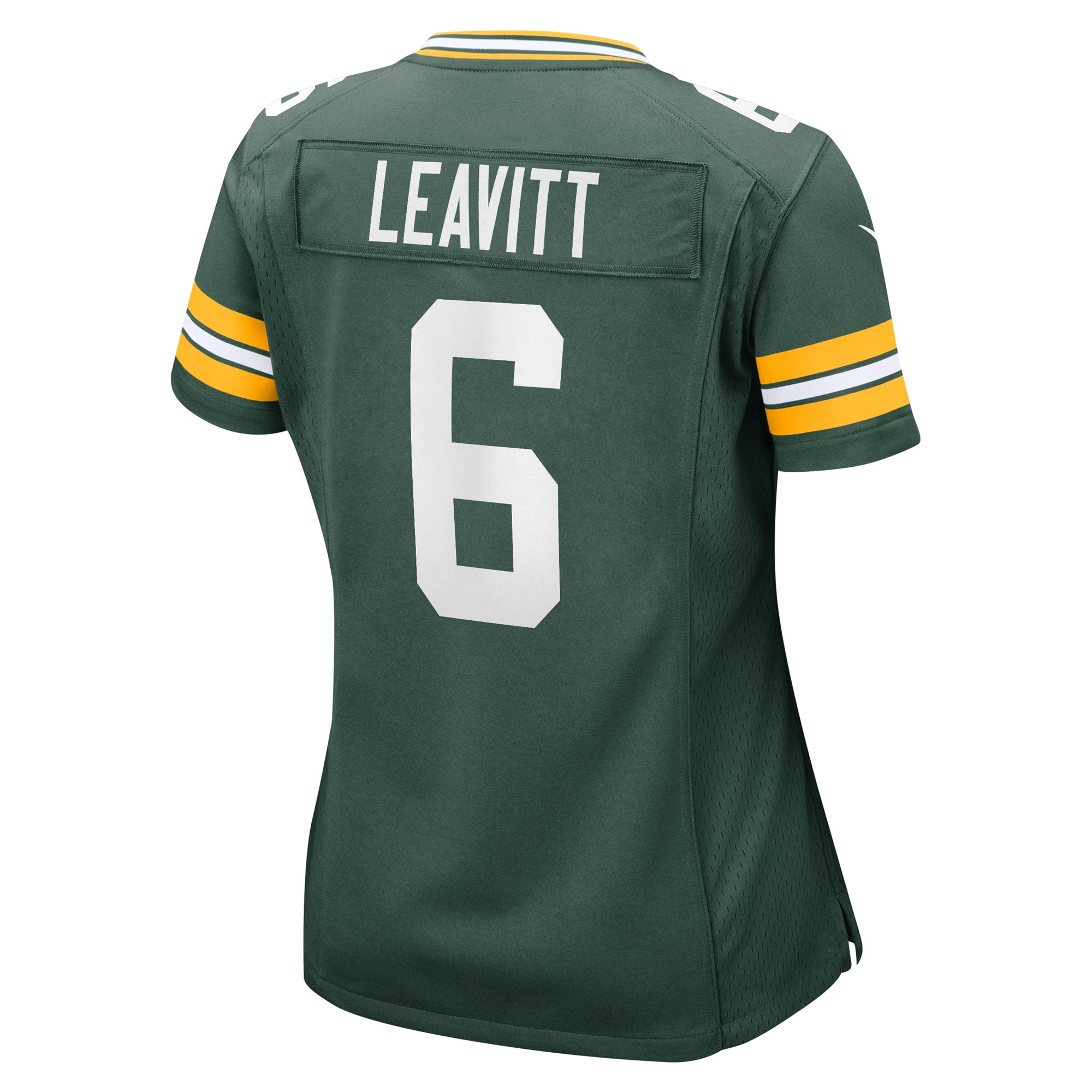 Green Bay Packers Dallin Leavitt Green Game Player NFL Jersey Women's