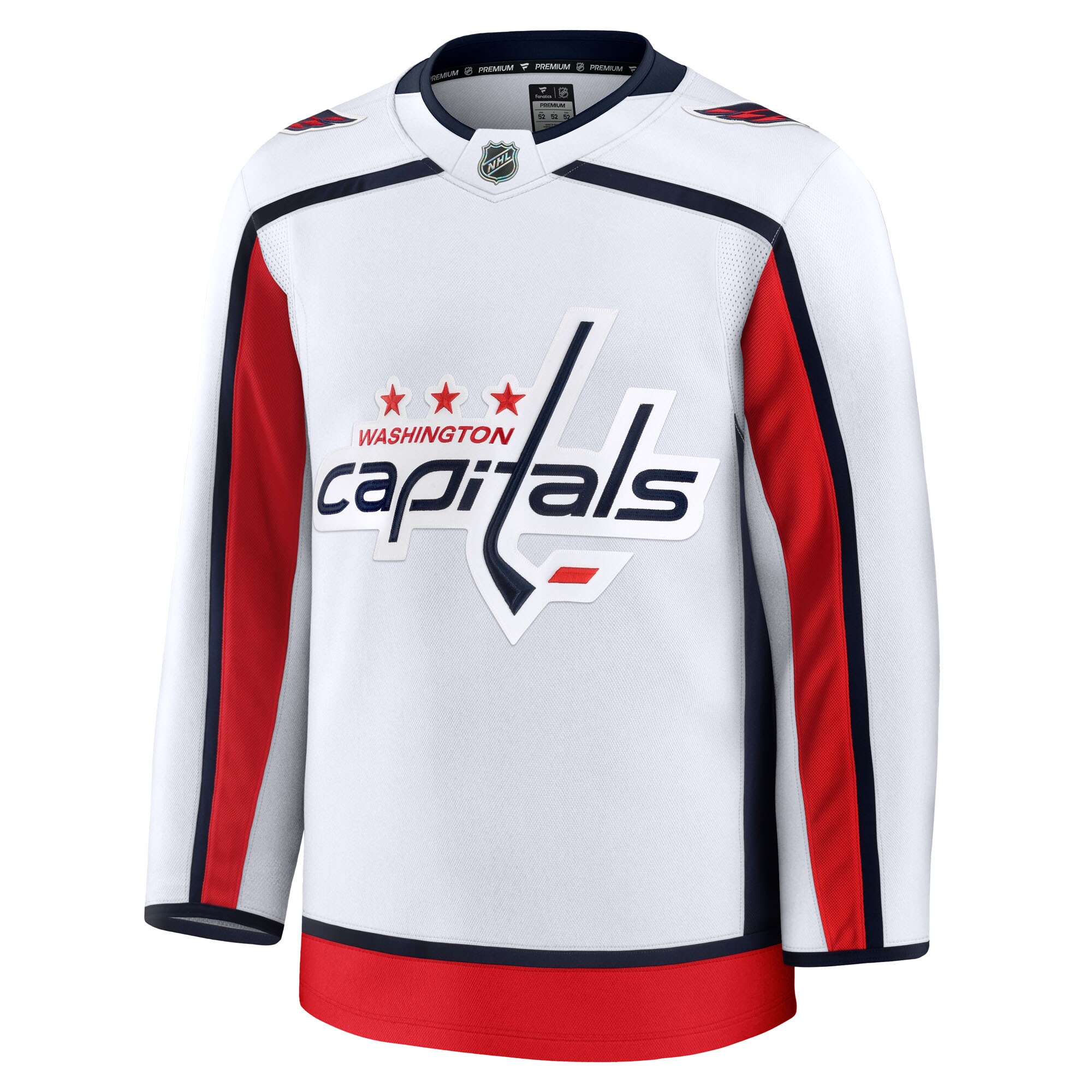 Washington Capitals White Away Premium NHL Jersey Men's