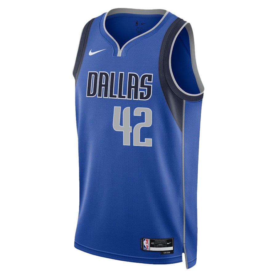 Maxi Kleber 42 Dallas Mavericks 2024 FINALS PATCH Swingman Icon Edition Blue NBA Jersey Men's