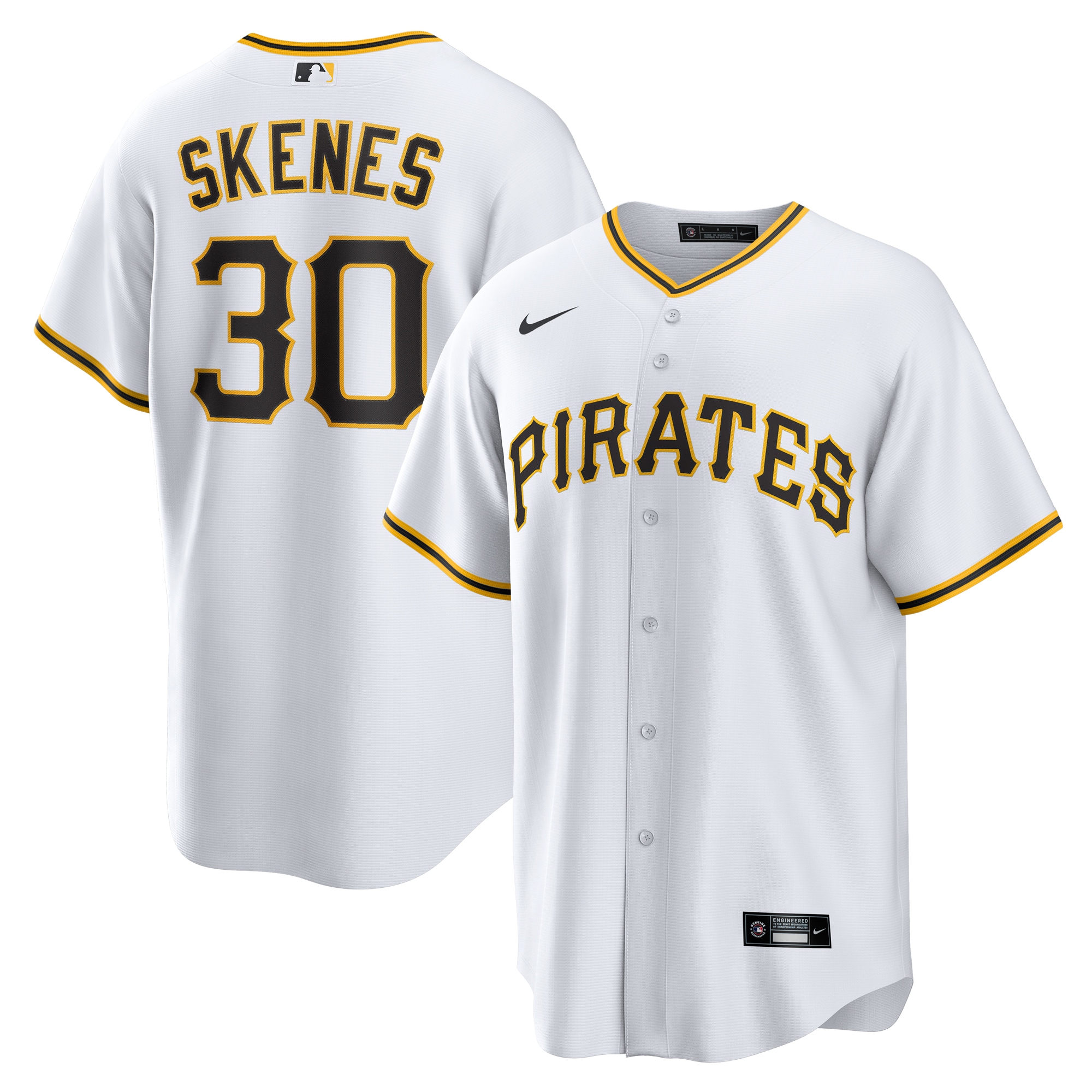 Pittsburgh Pirates Paul Skenes White Home Player MLB Jersey Men's