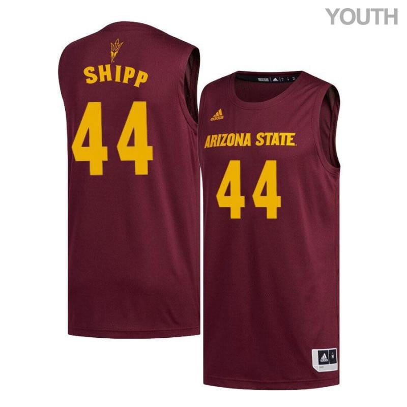 44 Jerren Shipp Maroon Arizona State Sun Devils NCAA Jersey Youth