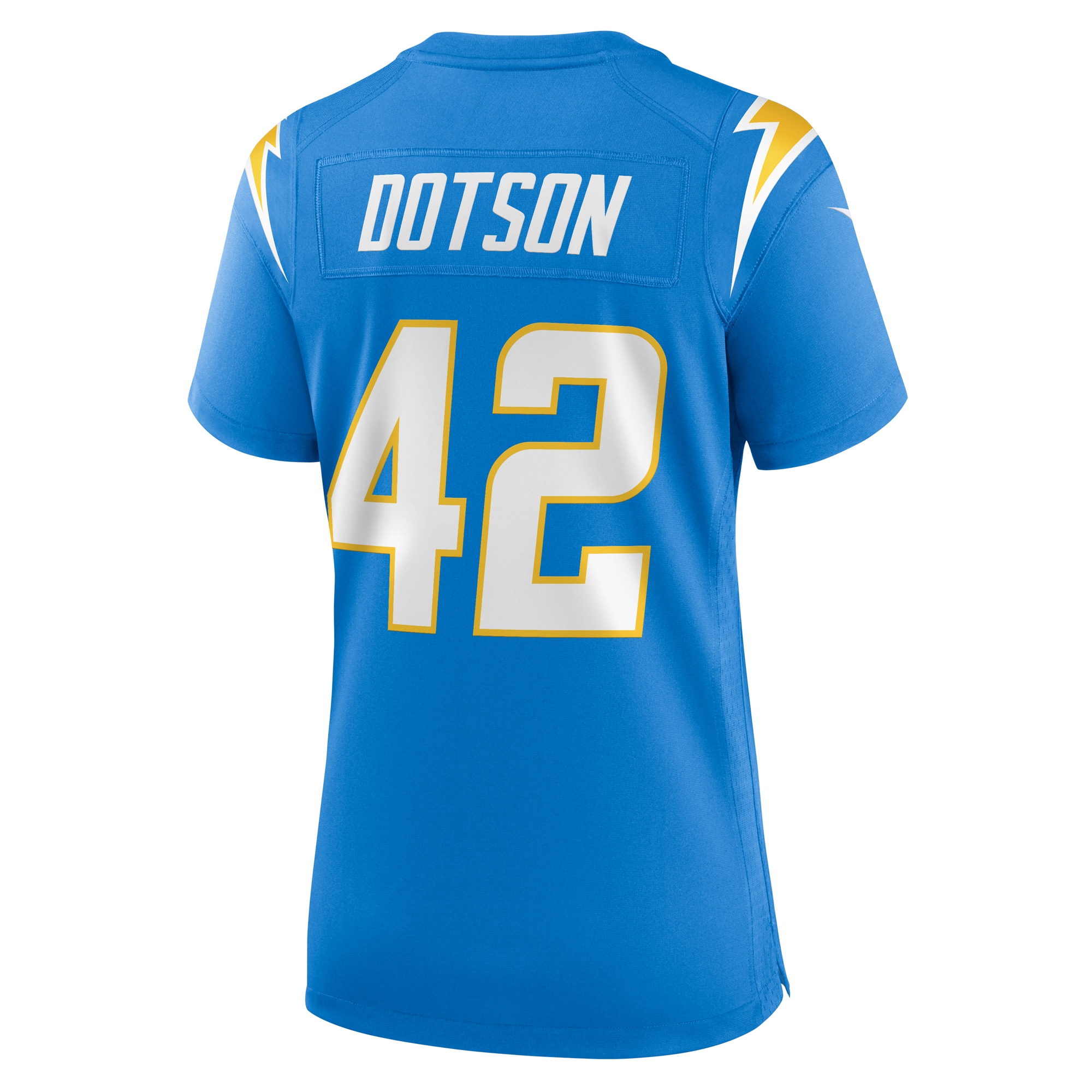 Los Angeles Chargers Elijah Dotson Powder Blue Team Game NFL Jersey Women's