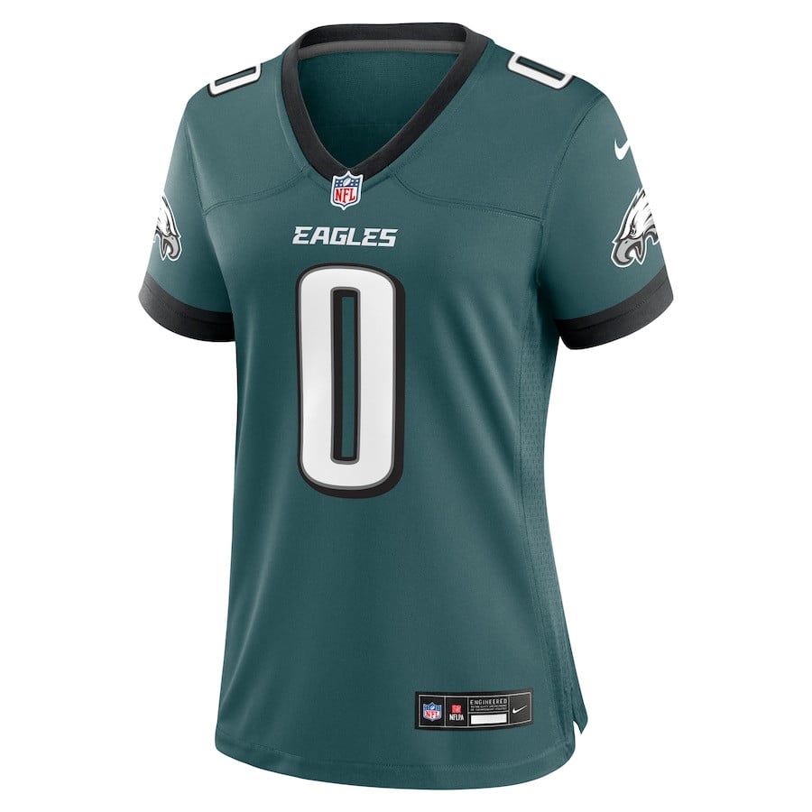 Bryce Huff 0 Philadelphia Eagles Game Midnight Green NFL Jersey Women's