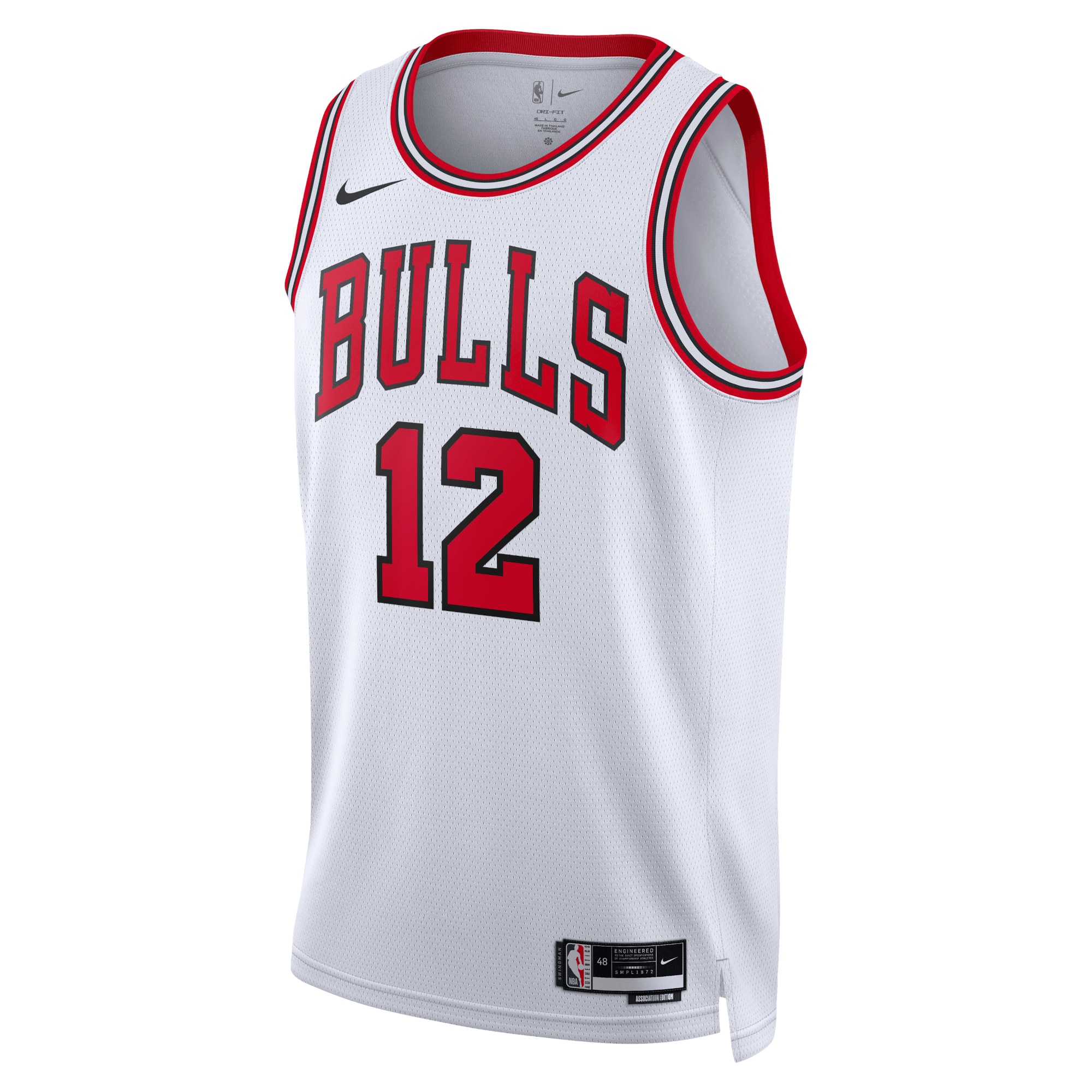 Chicago Bulls Association Edition Swingman White Ayo Dosunm Unisex NBA Jersey Unisex