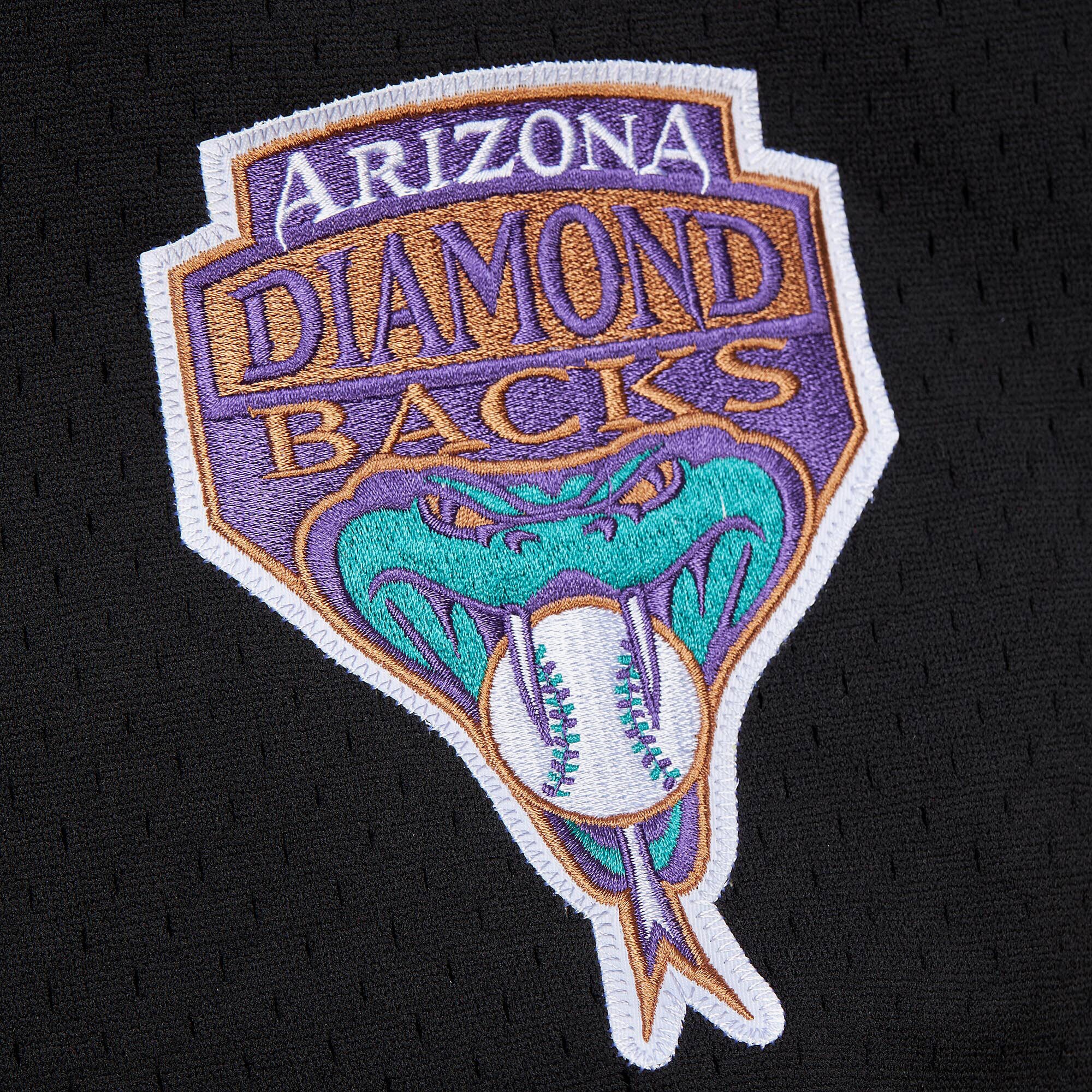 Arizona Diamondbacks Randy Johnson Mitchell Ness Black Cooperstown Collection Mesh Batting Practice Button-Up MLB Jersey Men's