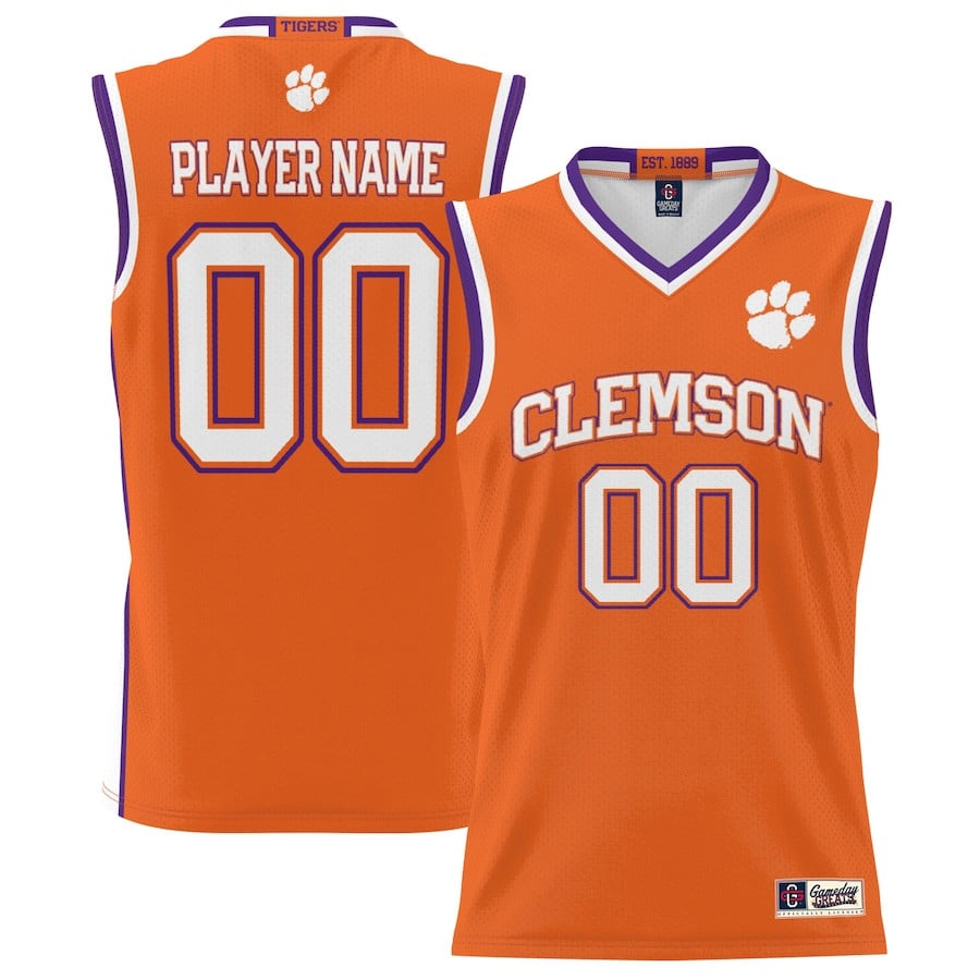 Clemson Tigers NIL Custom Orange NCAA Jersey Men's