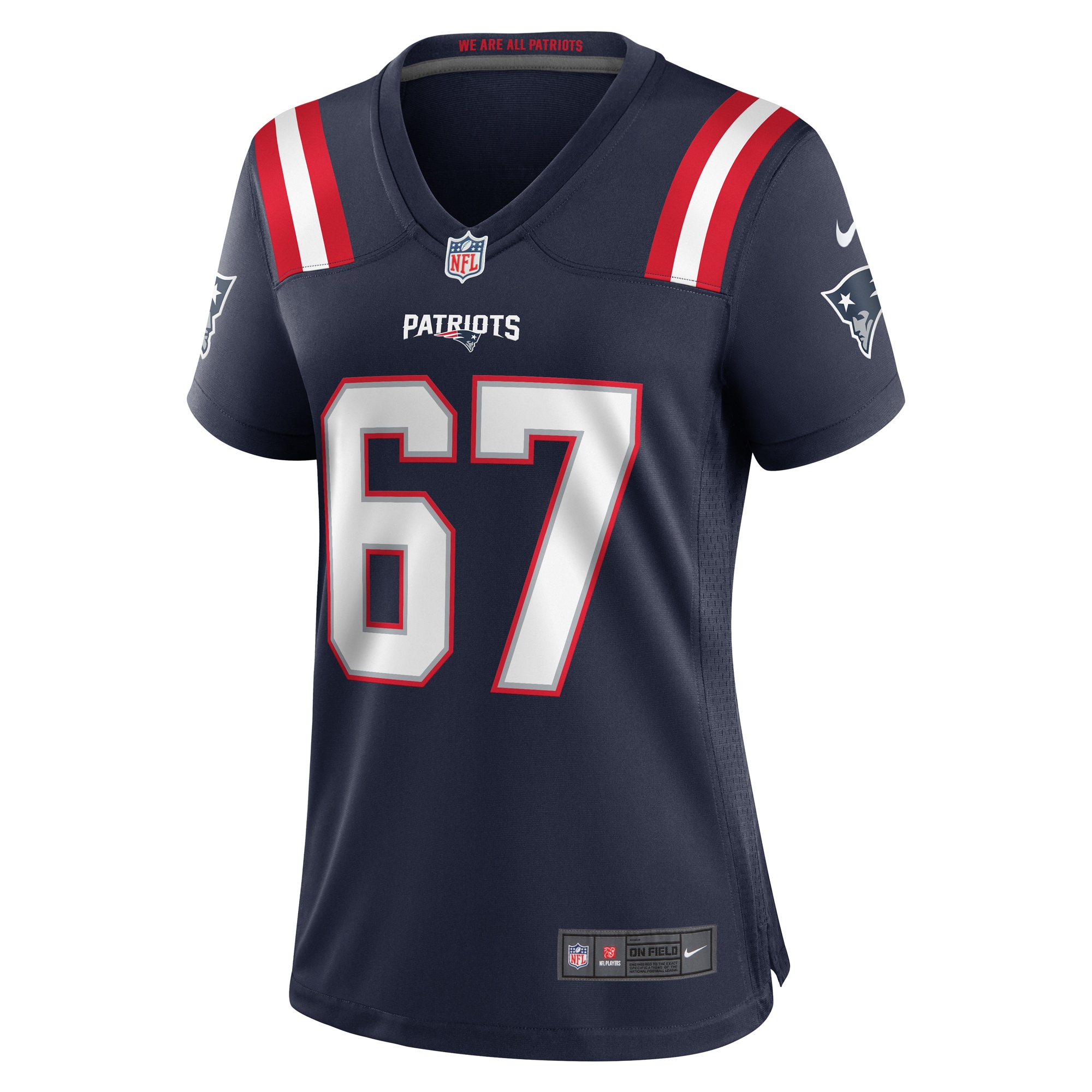 New England Patriots Jake Andrews Navy Team Game NFL Jersey Women's