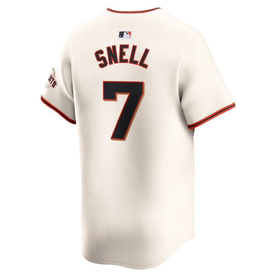 Blake Snell 7 San Francisco Giants Home Limited Cream MLB Jersey Men's