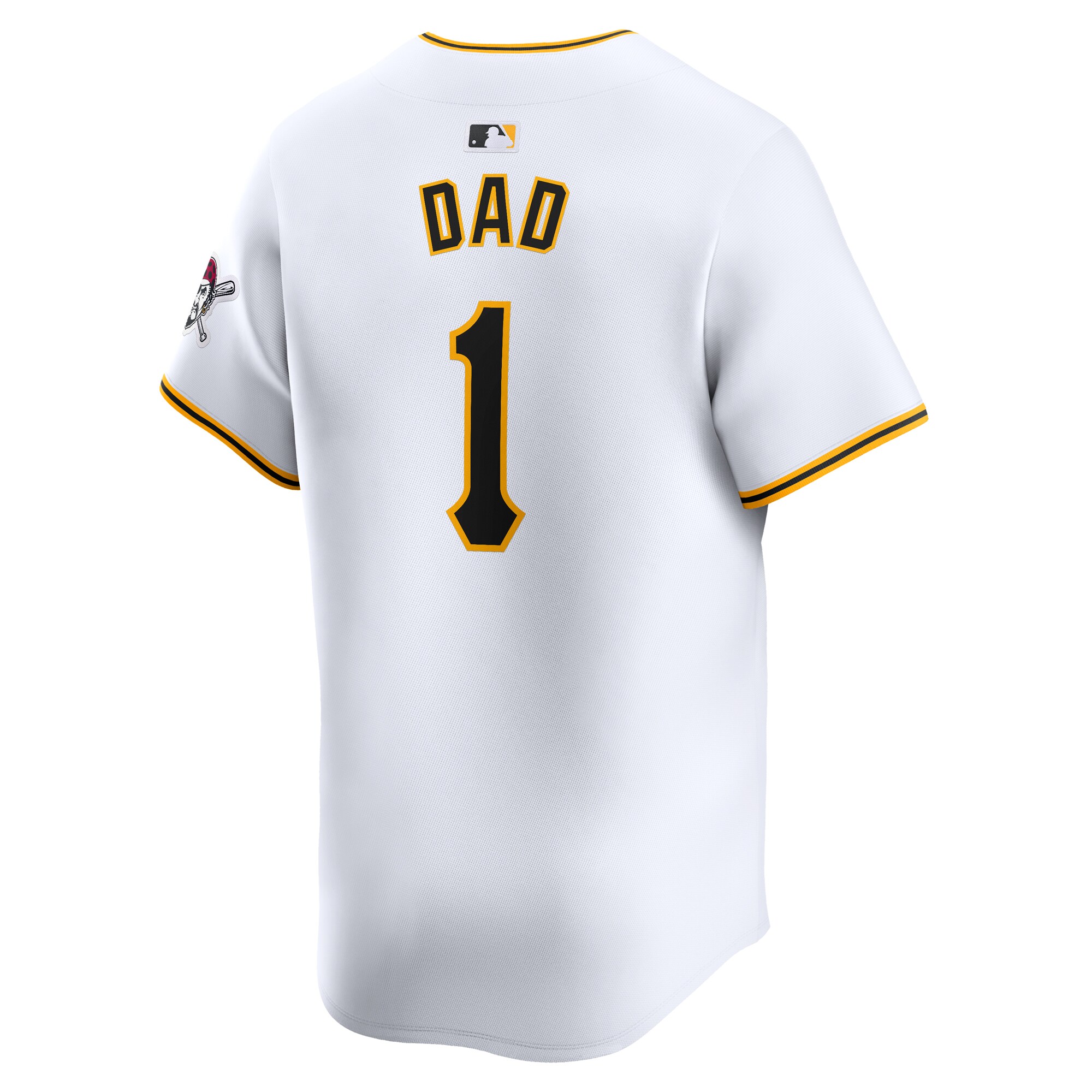 Pittsburgh Pirates White #1 Dad Home Limited MLB Jersey Men's