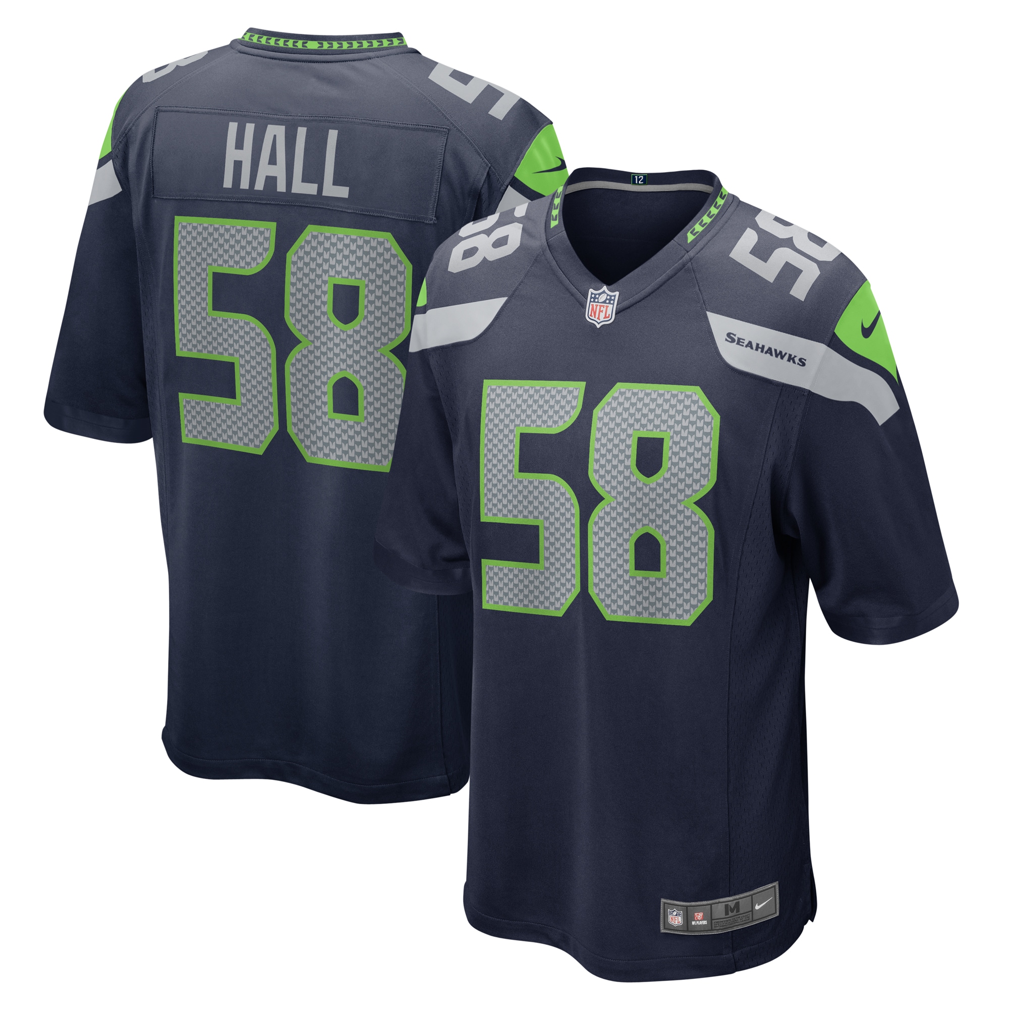 Derick Hall Seattle Seahawks Nike Game Jersey - College Navy