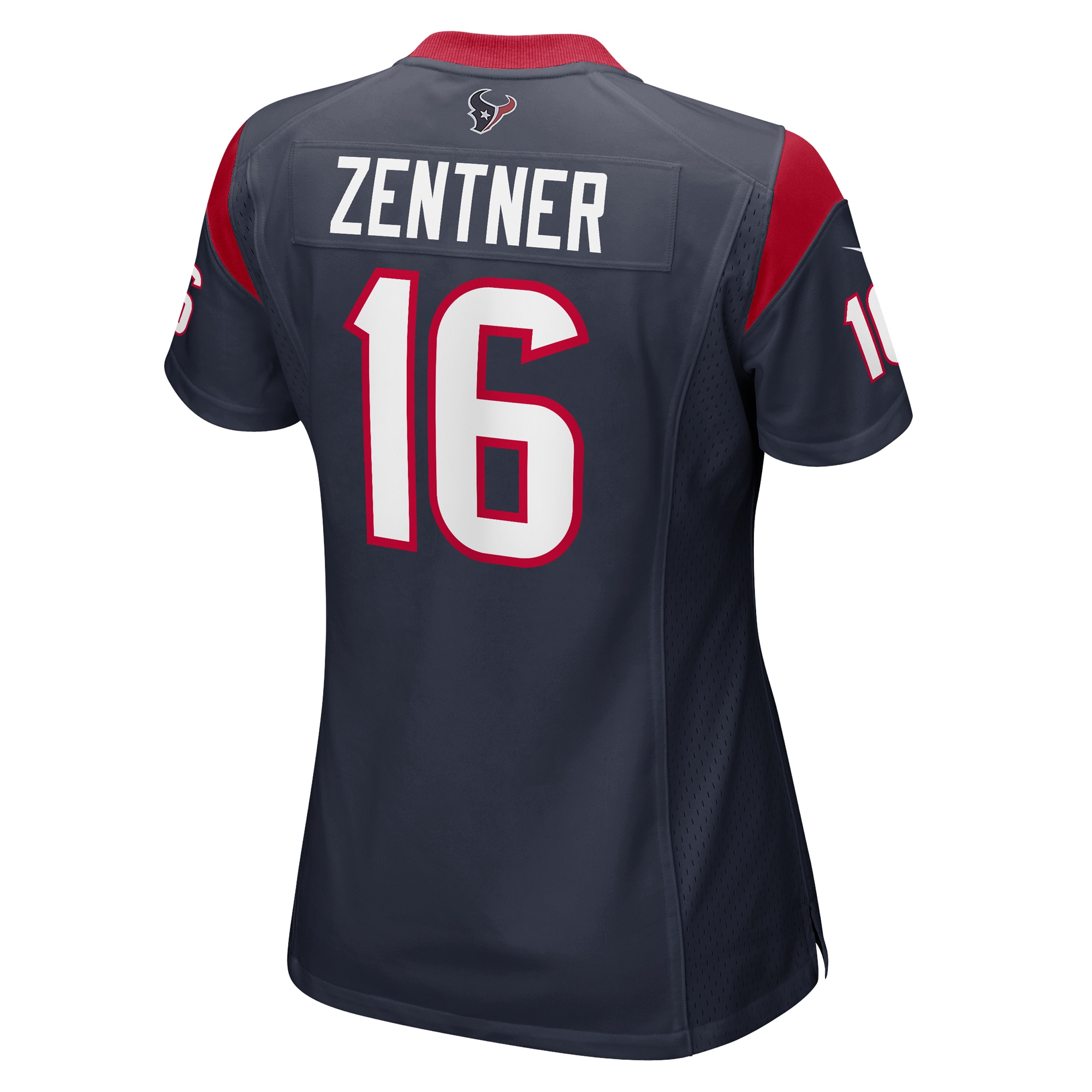 Houston Texans Ty Zentner Navy Team Game NFL Jersey Women's