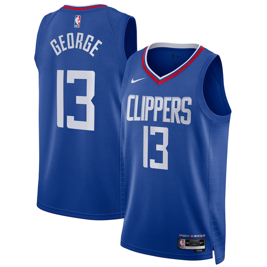 Paul George 13 Los Angeles Clippers Unisex Swingman Icon Edition Blue NBA Jersey Unisex