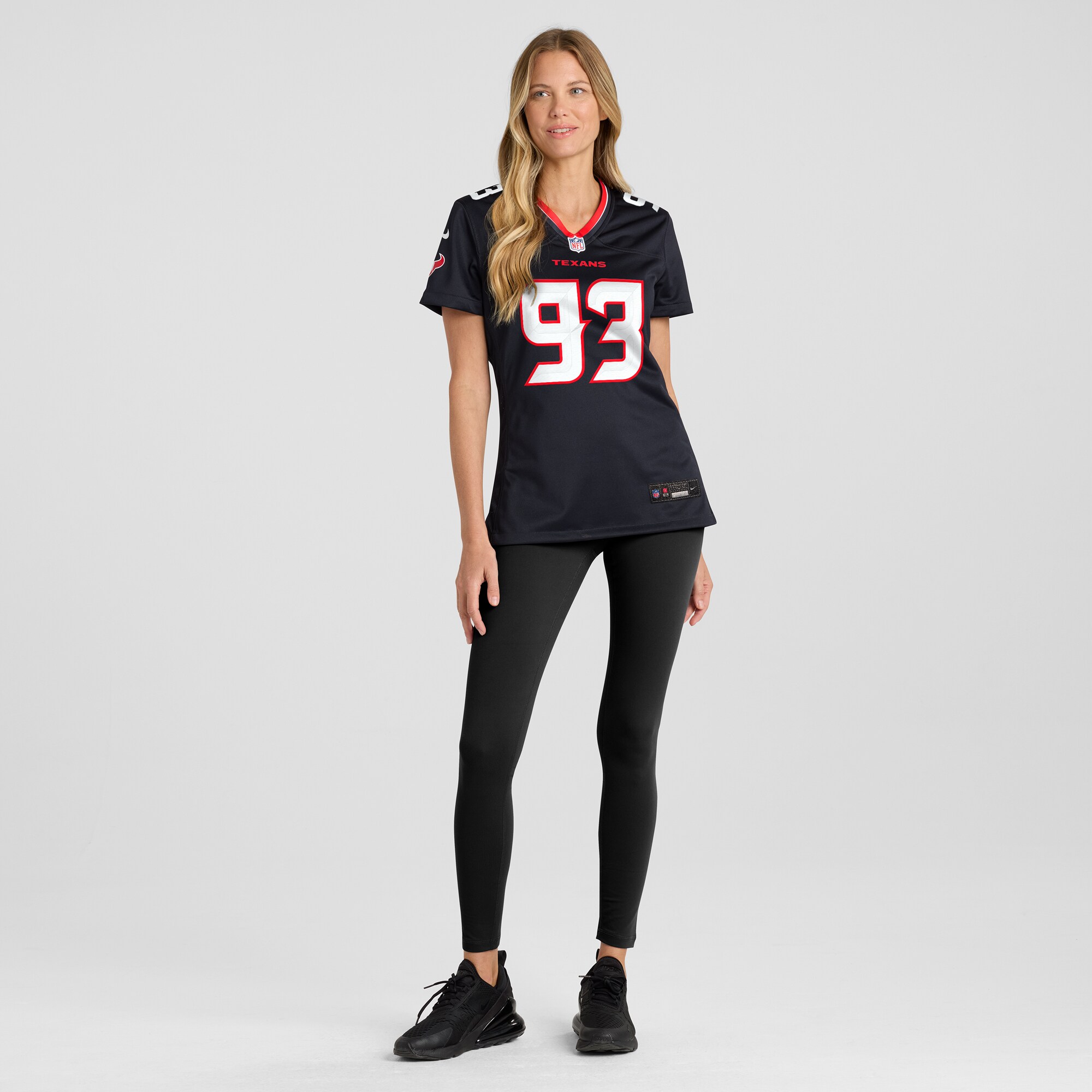 Houston Texans Kurt Hinish Navy Team Game NFL Jersey Women's