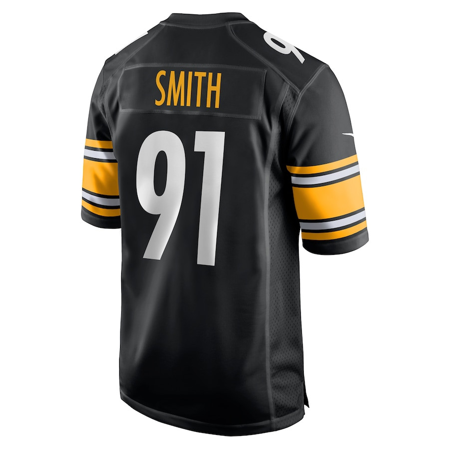 Preston Smith 91 Pittsburgh Steelers Game Black NFL Jersey Men's