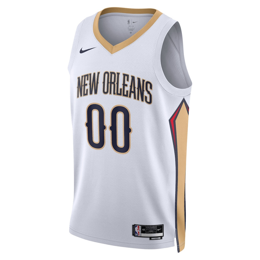 New Orleans Pelicans 2023/24 Association Swingman Custom White NBA Jersey Men's
